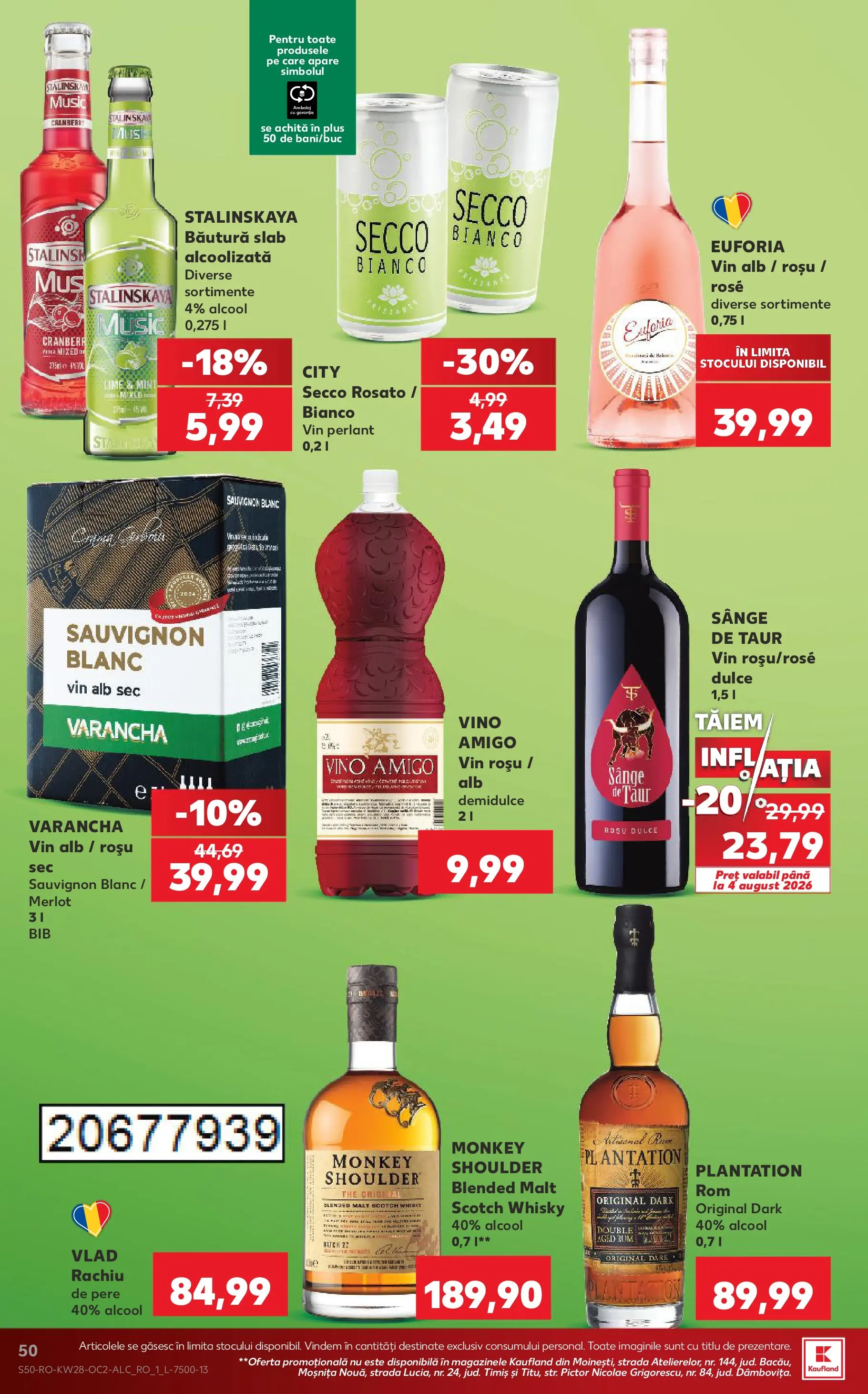 Kaufland Viseu de Sus 08.07.2026 - Revista si Oferta | Pagină: 50 | Produse: Lime, Vin
