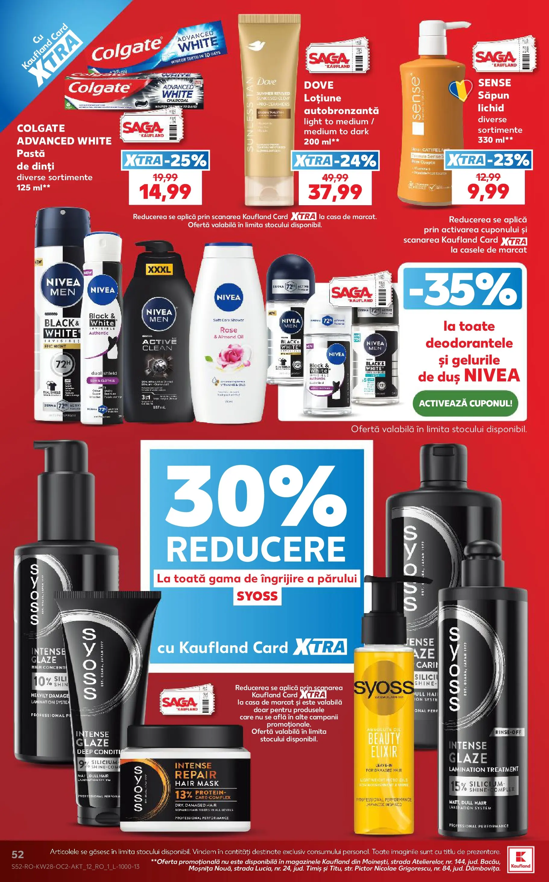 Kaufland Slatina 08.07.2026 - Revista si Oferta | Pagină: 52 | Produse: Elixir, Pomelo, Duș, Săpun