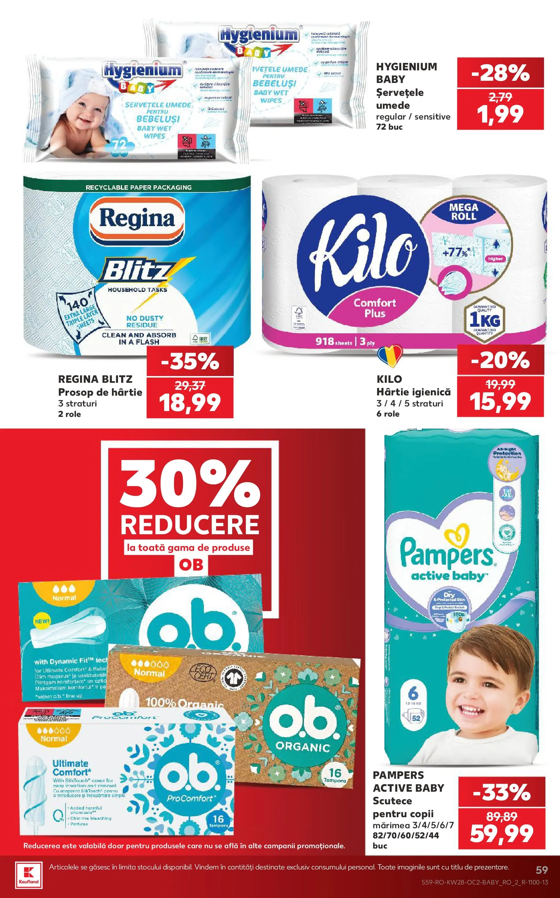 Kaufland Slatina 08.07.2026 - Revista si Oferta | Pagină: 59 | Produse: Pomelo, Role, Șervețele umede, Scutece