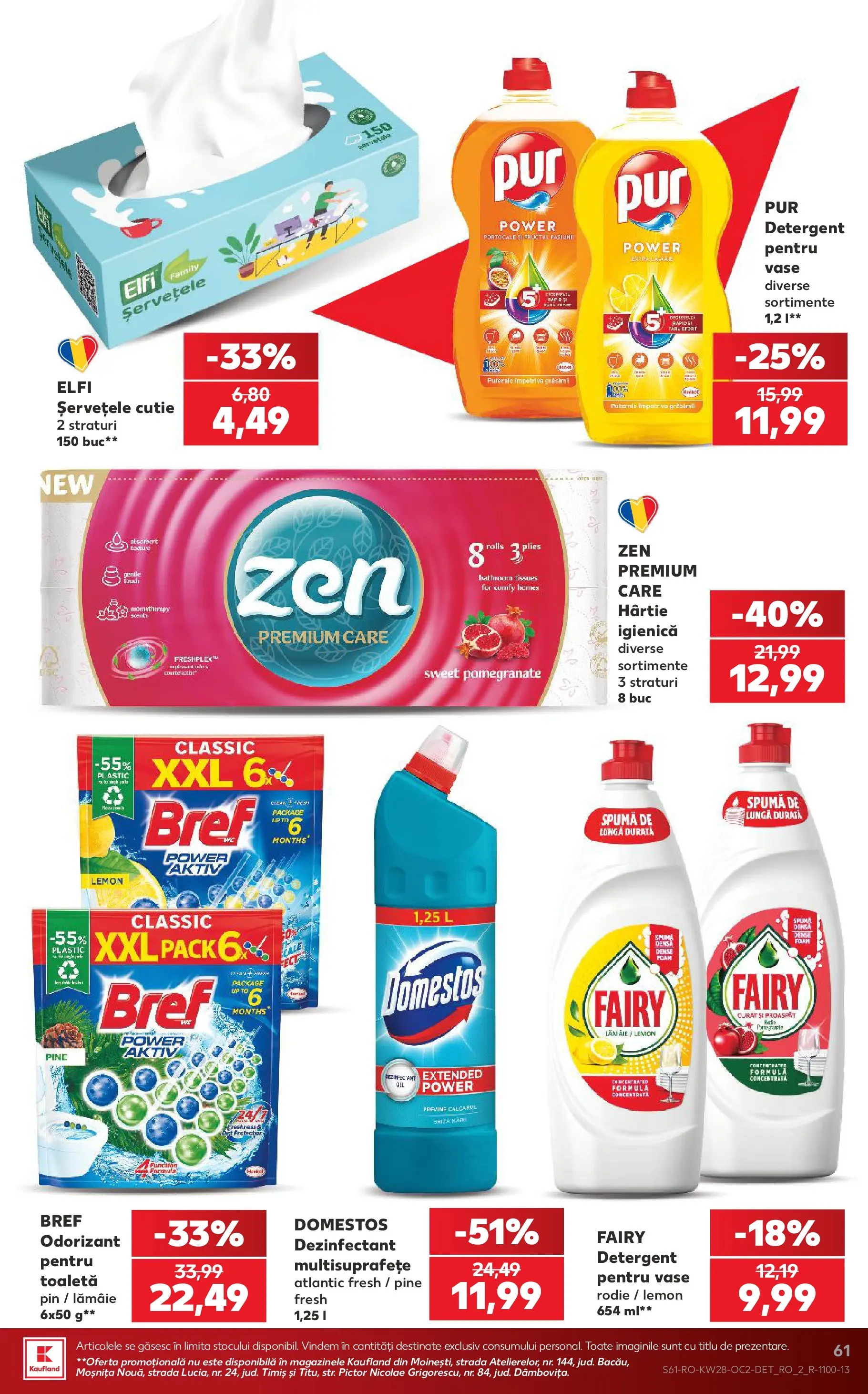 Kaufland Slatina 08.07.2026 - Revista si Oferta | Pagină: 61 | Produse: Cutie, Toaletă, Portocale, Detergent