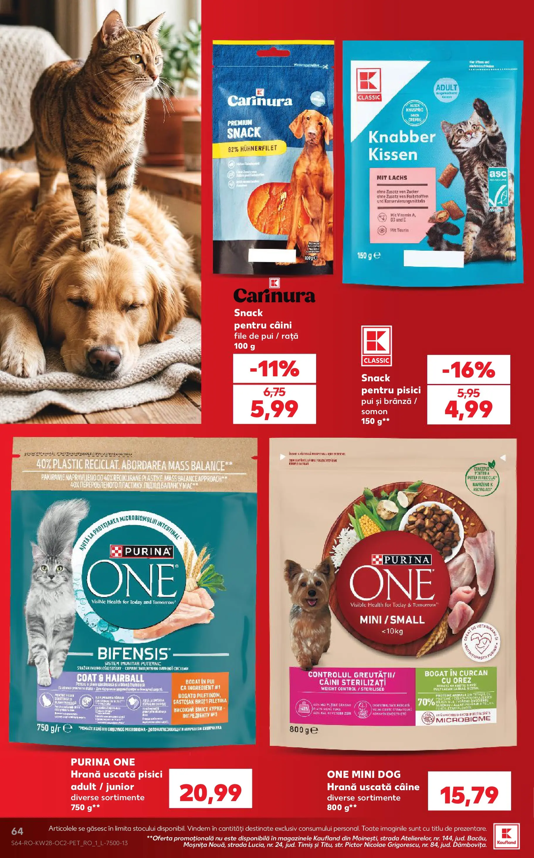 Kaufland Viseu de Sus 08.07.2026 - Revista si Oferta | Pagină: 64 | Produse: Masaüstü kılıfı, Hacıyatmaz Kedi Oyuncağı, Rață, Orez