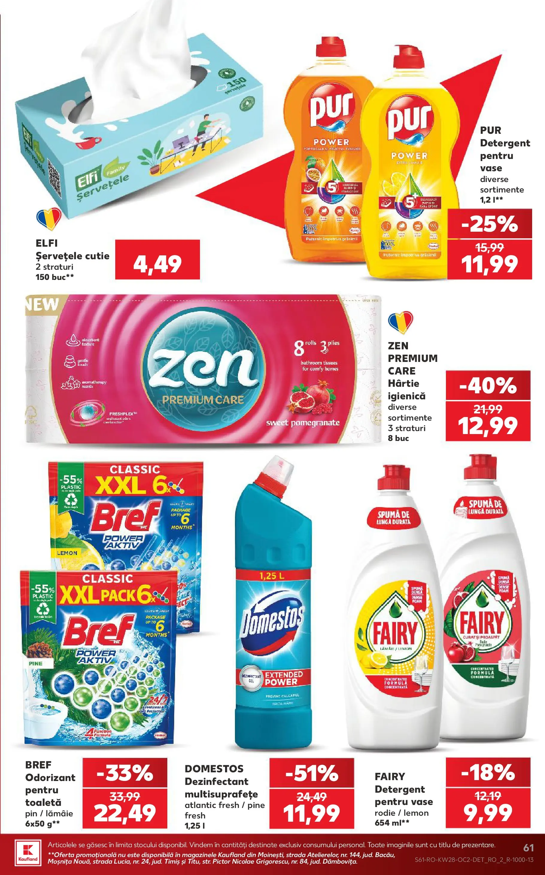 Kaufland Domnesti 08.07.2026 - Revista si Oferta | Pagină: 61 | Produse: Cutie, Toaletă, Detergent, Lămâie