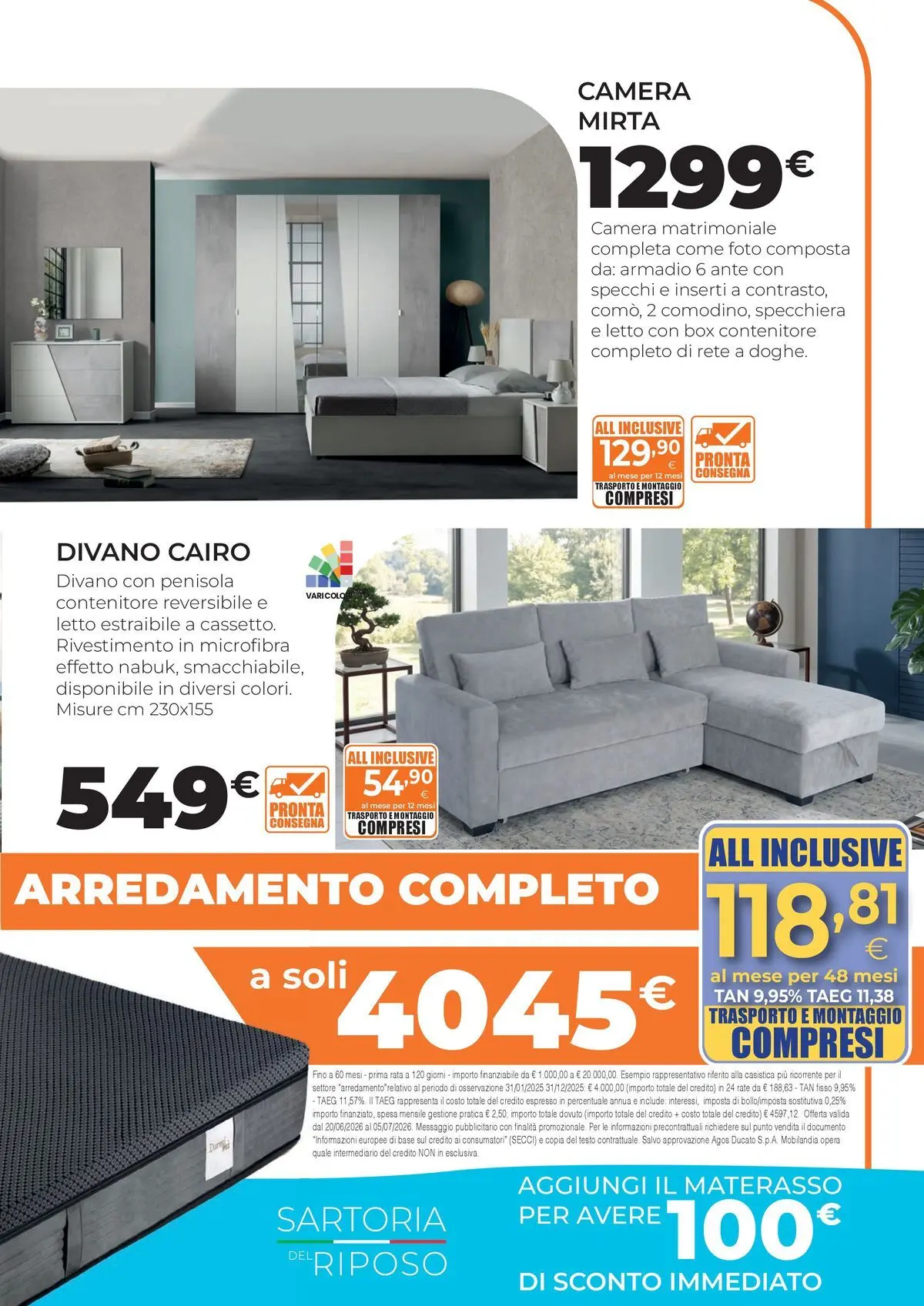 Nuovo Offerte volantino Mobilandia dal 03/07/2026 > offerte anteprima 🛍️ | Pagina: 5 | Prodotti: Contenitore, Materasso, Armadio, Divano