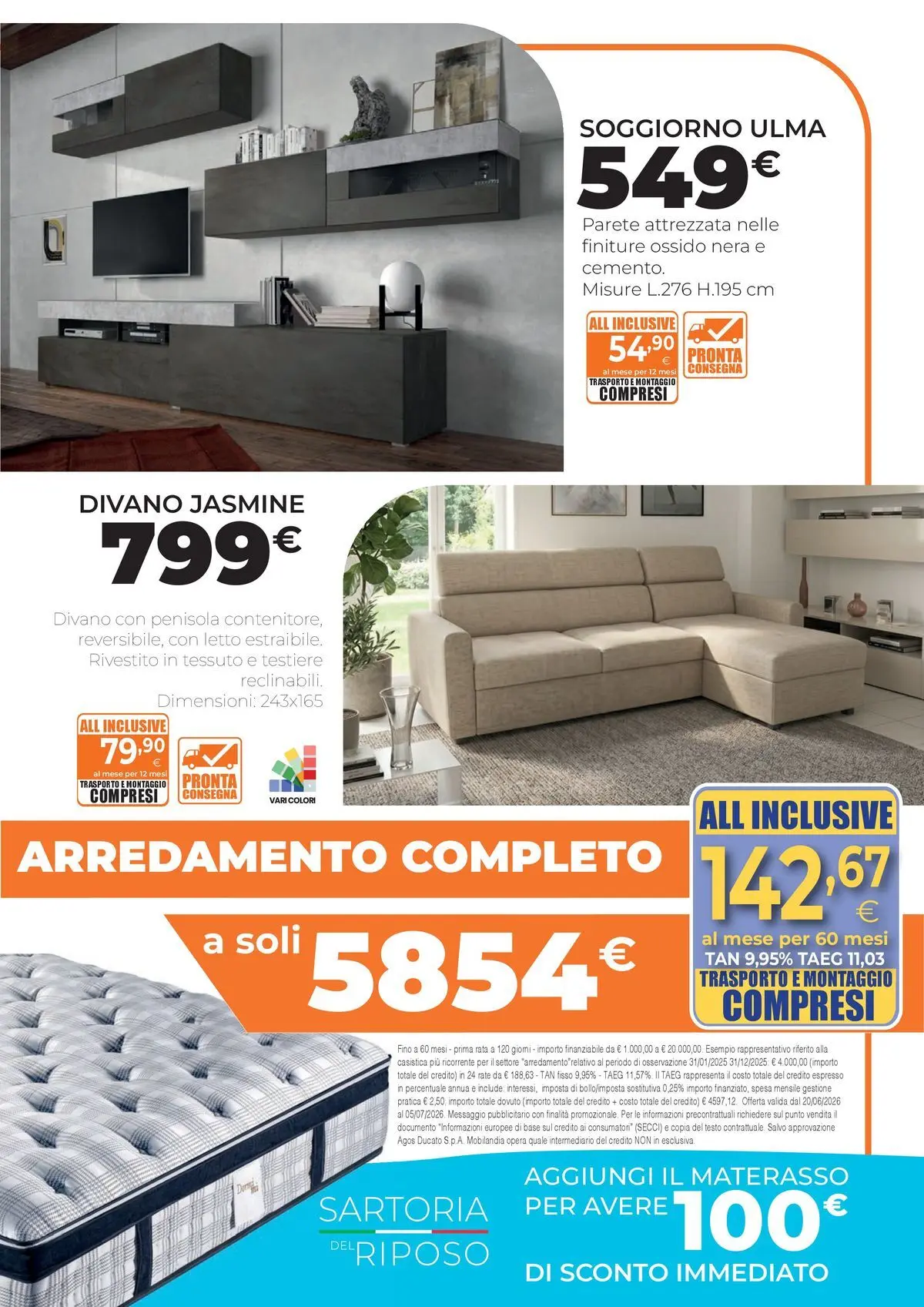 Nuovo Offerte volantino Mobilandia dal 03/07/2026 > offerte anteprima 🛍️ | Pagina: 7 | Prodotti: Letto, Materasso, Divano