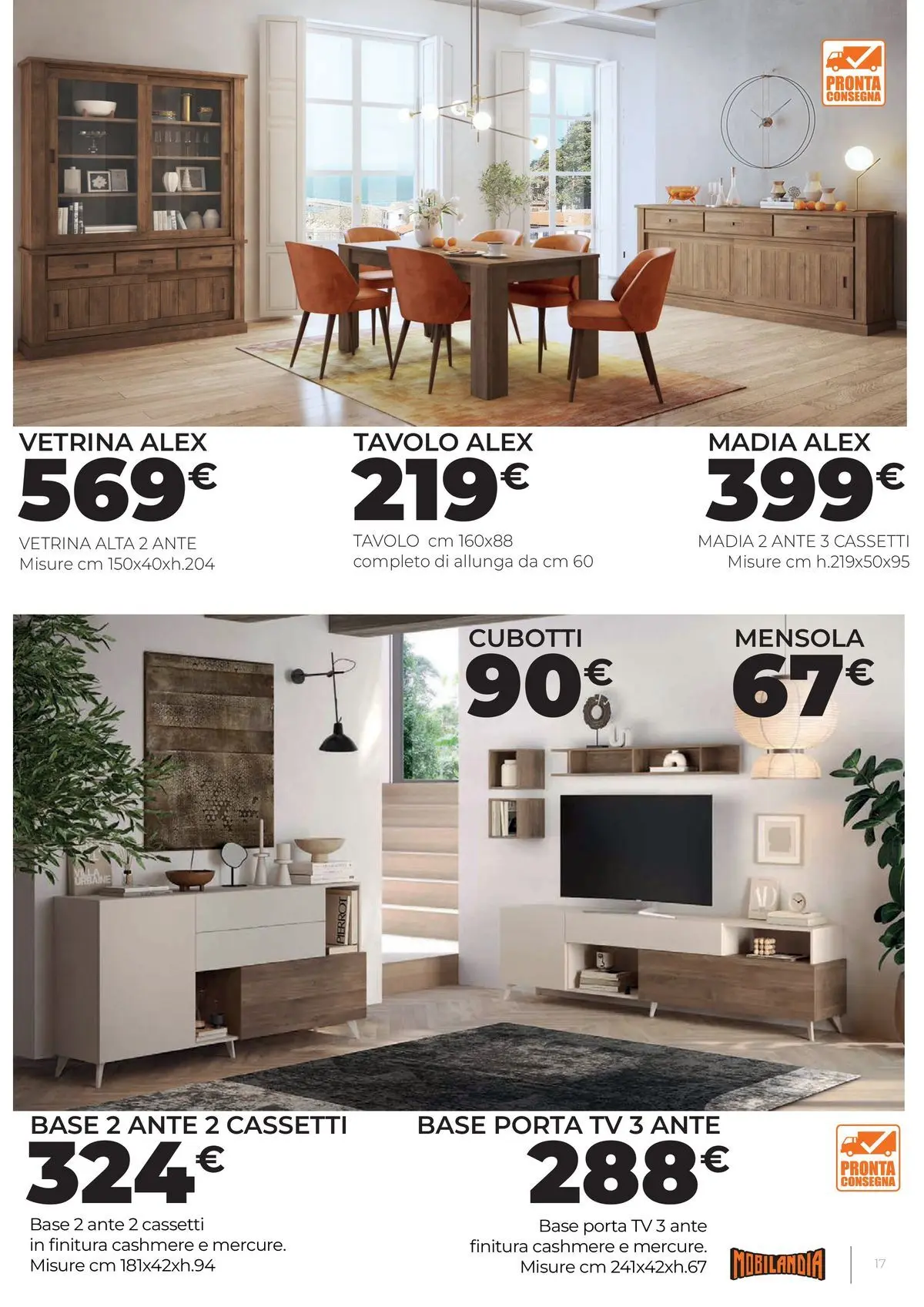 Nuovo Offerte volantino Mobilandia dal 03/07/2026 > offerte anteprima 🛍️ | Pagina: 17 | Prodotti: TV, Vetrina, Mensola, Tavolo