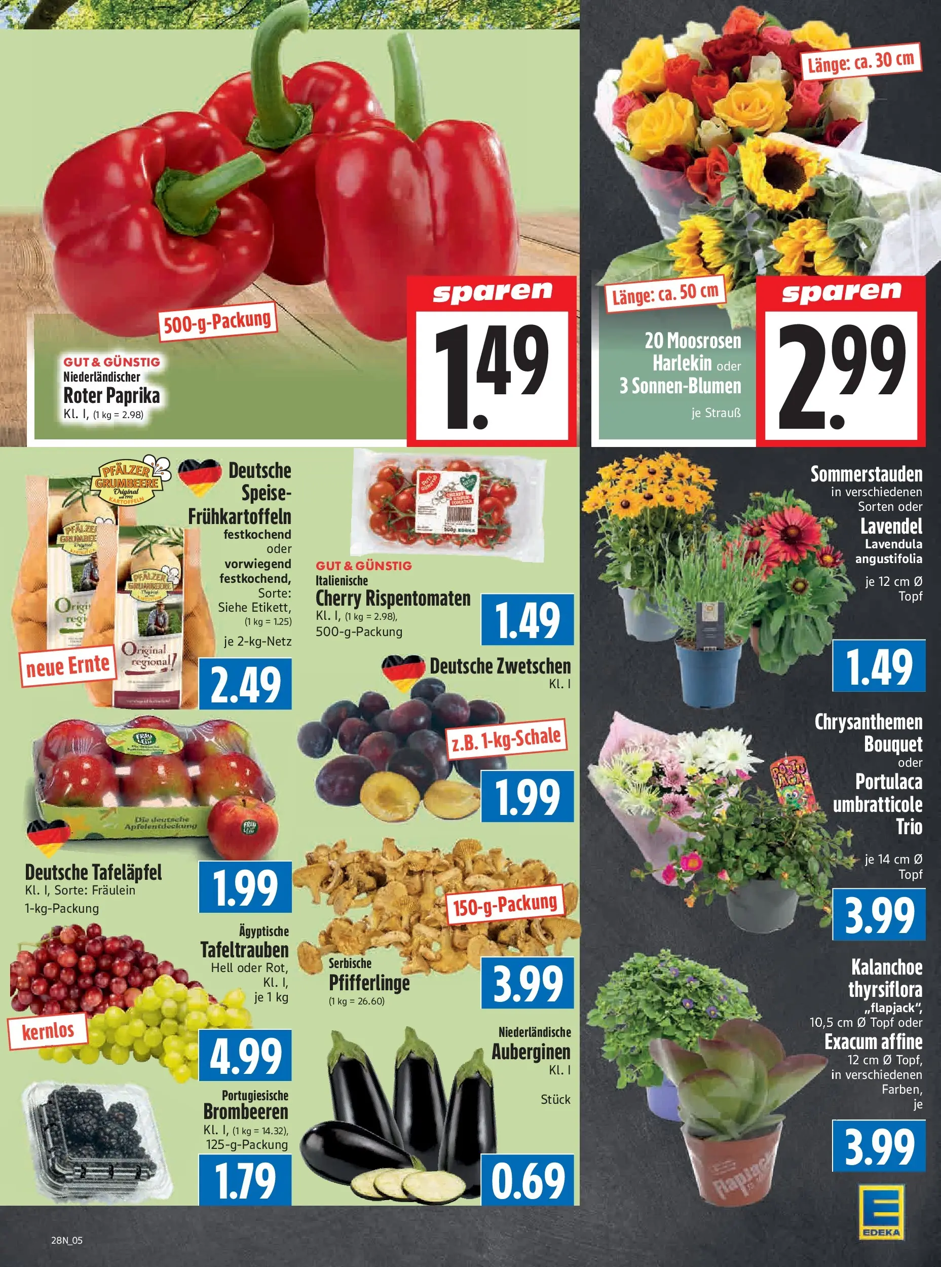 Angebote - Edeka Hahner: Wochenangebote (ab 05.07.2026) zum Blättern | Seite: 7 | Produkte: Paprika, Pfifferlinge, Lavendel