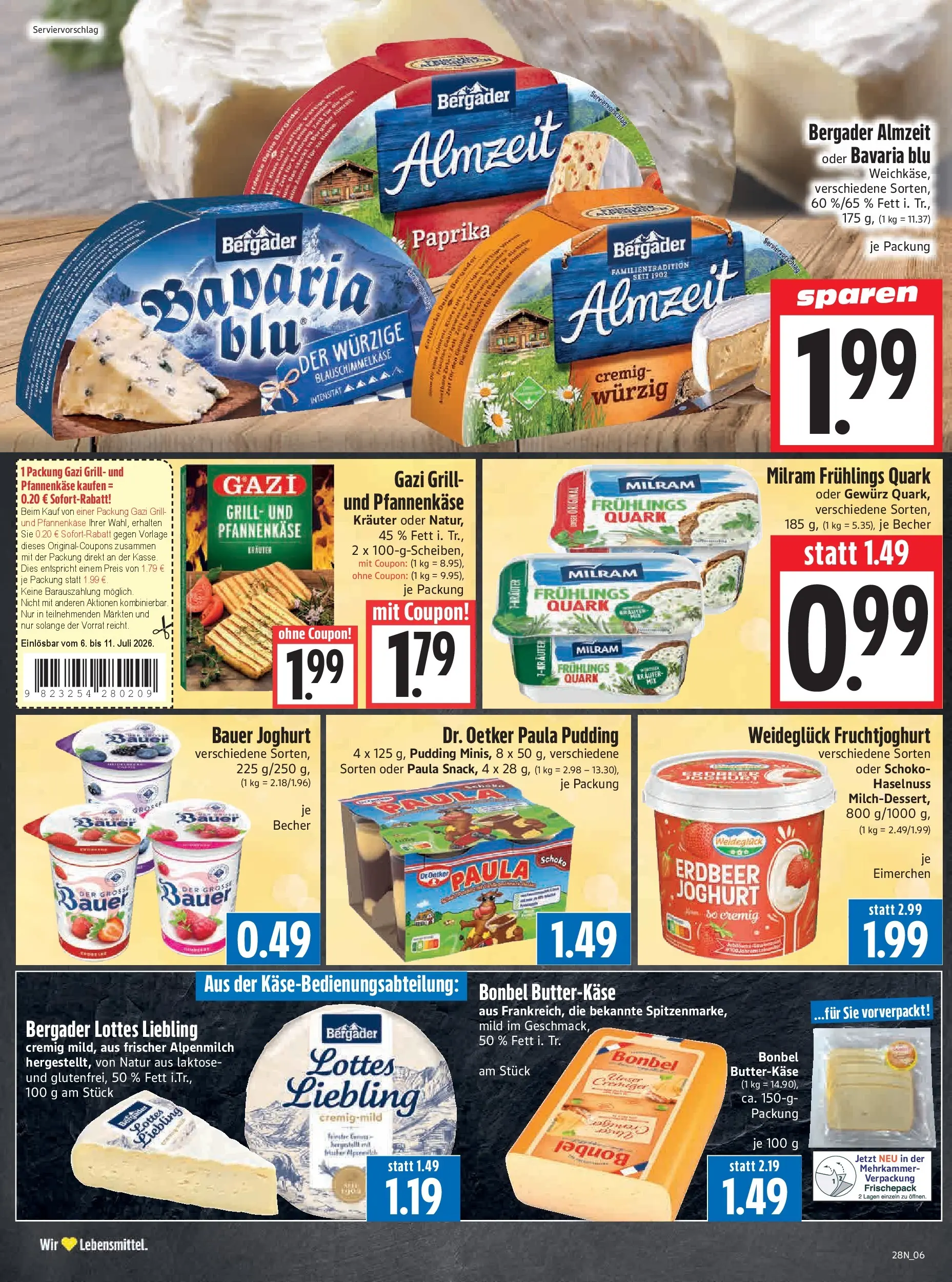 Angebote - Edeka Hahner: Wochenangebote (ab 05.07.2026) zum Blättern | Seite: 8 | Produkte: Grill, Fruchtjoghurt, Pudding, Milram
