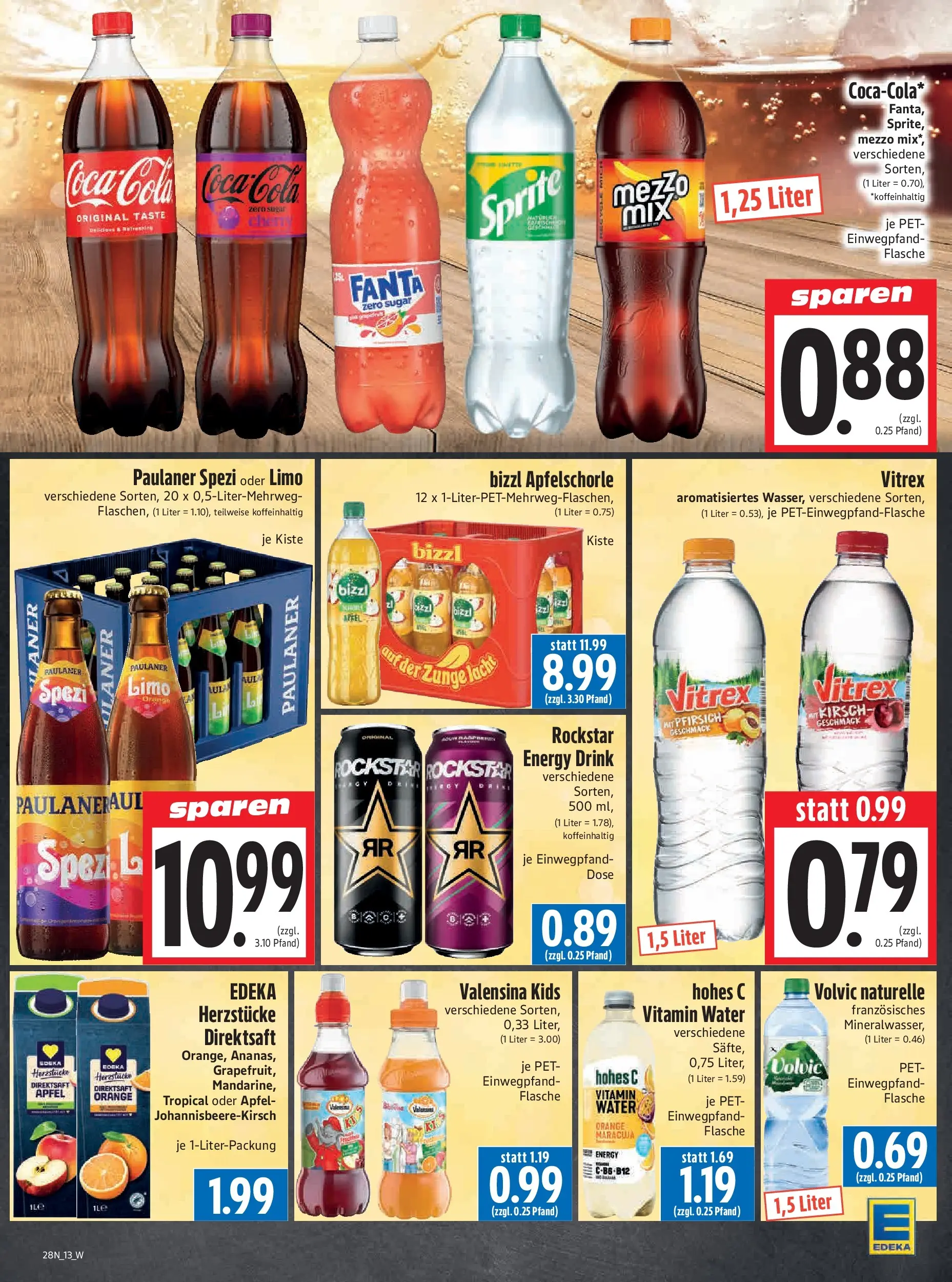 Angebote - Edeka Hahner: Wochenangebote (ab 05.07.2026) zum Blättern | Seite: 15 | Produkte: Mezzo mix, Sprite, Paulaner spezi, Hohes c