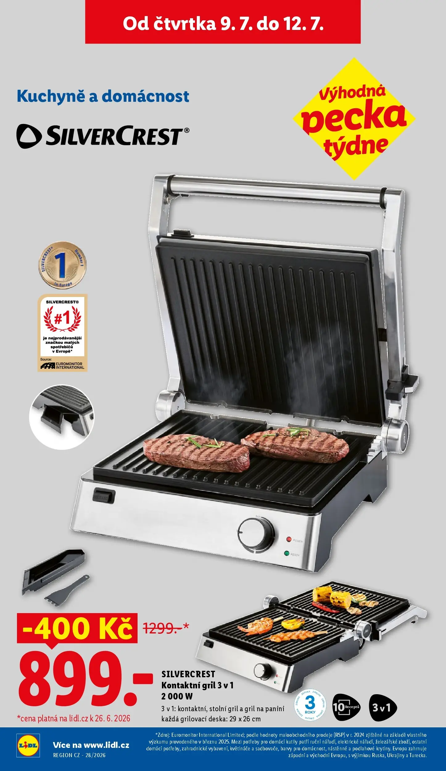 Lidl leták od 05.07.2026 - Nový akční leták | Strana: 16 | Produkty: Kontaktní gril, Květináče, Barvy, Kuchyně