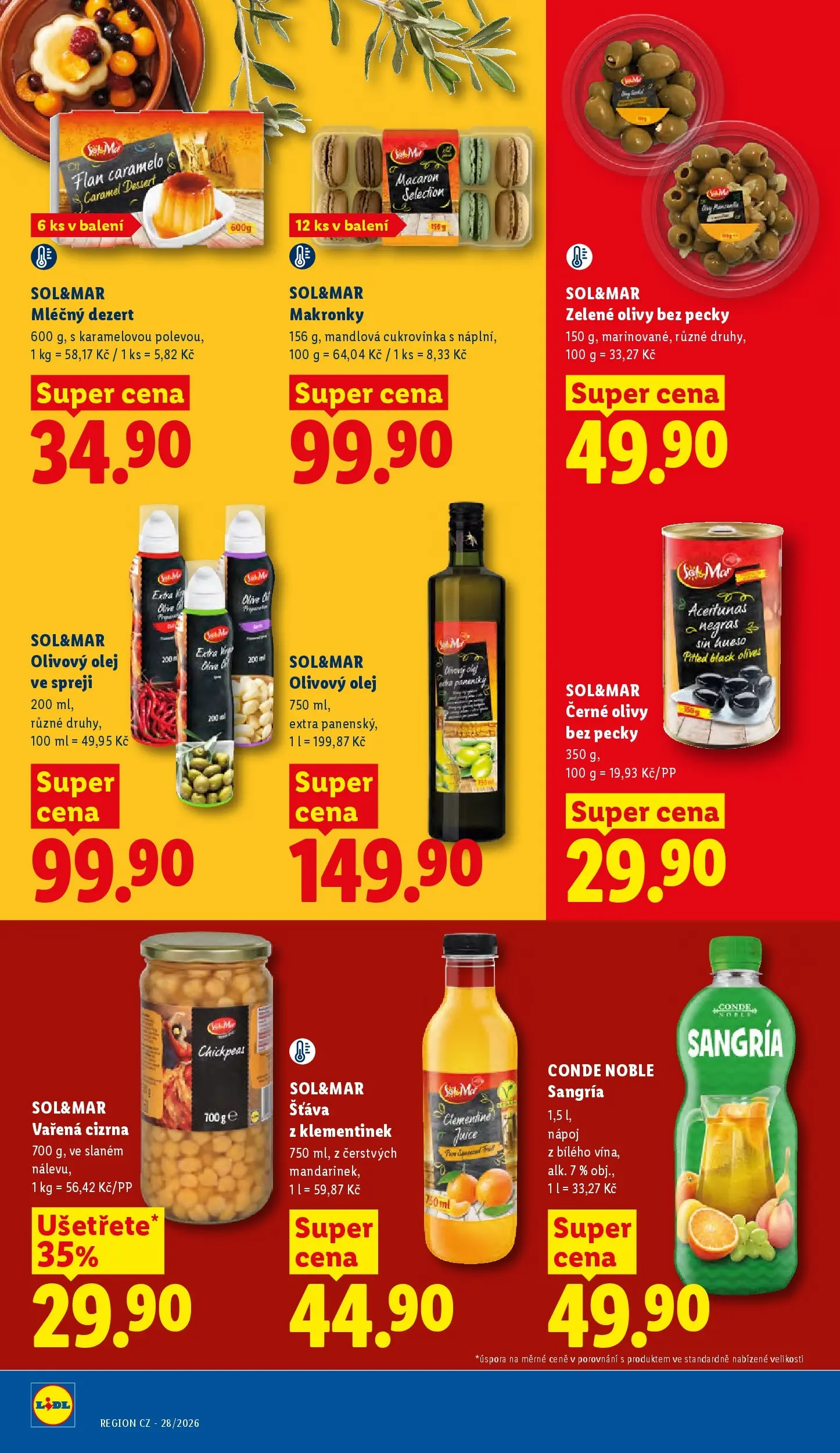 Lidl leták od 08.07.2026 - Nový akční leták | Strana: 18 | Produkty: Olivový olej, Sangria, Makronky, Olej ve spreji