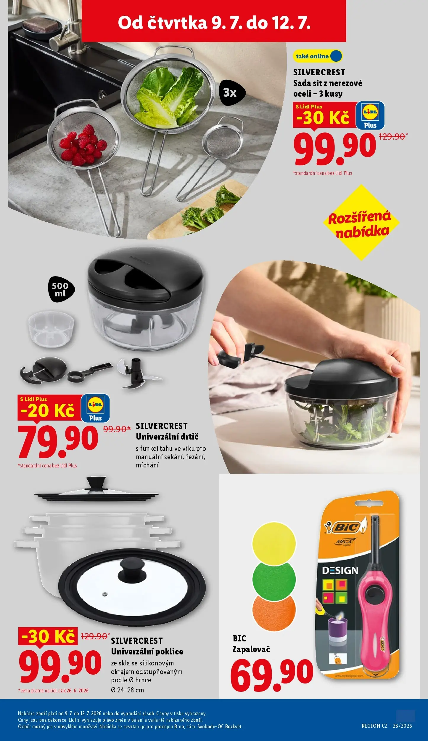 Lidl leták od 05.07.2026 - Nový akční leták | Strana: 15 | Produkty: Hrnce, Síť, Poklice, Drtič