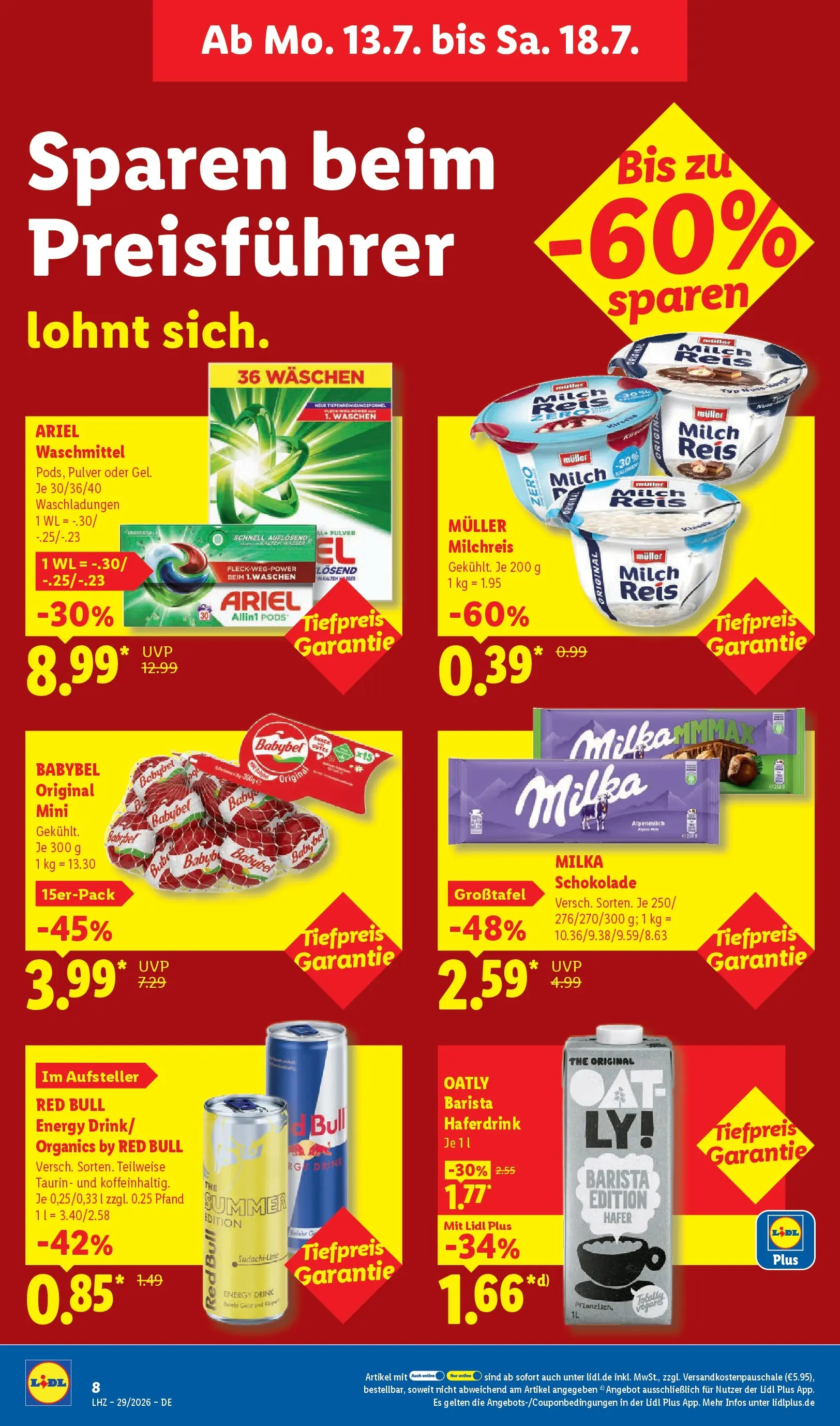 Lidl Prospekt Künzell (ab 12.07.2026) » Angebote online | Seite: 18 | Produkte: Milch, Pudding, Haferdrink, Waschmittel Lidl Prospekt Künzell (ab 12.07.2026) zum Blättern » Angebote | Seite: 18 | Produkte: Milch, Pudding, Haferdrink, Waschmittel