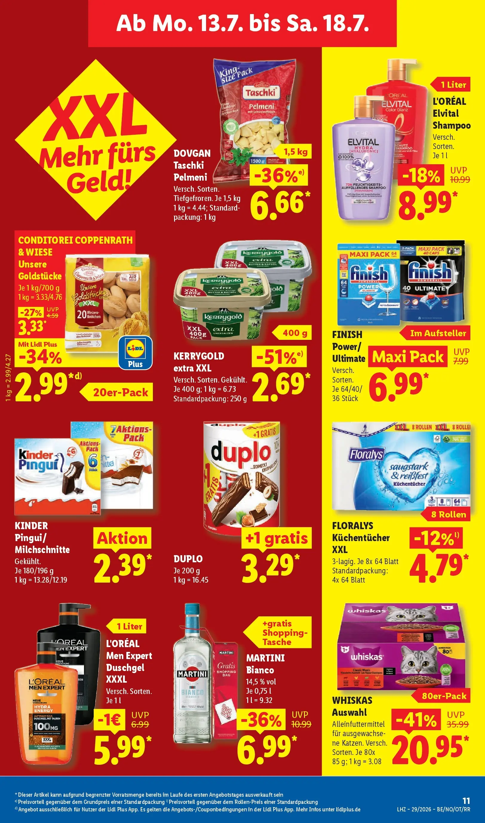 Lidl Prospekt Senftenberg (ab 12.07.2026) ยป Angebote online | Seite: 21 | Produkte: Tasche, Finish, Shampoo, Duschgel Lidl Prospekt Senftenberg (ab 12.07.2026) zum Blรคttern ยป Angebote | Seite: 21 | Produkte: Tasche, Finish, Shampoo, Duschgel