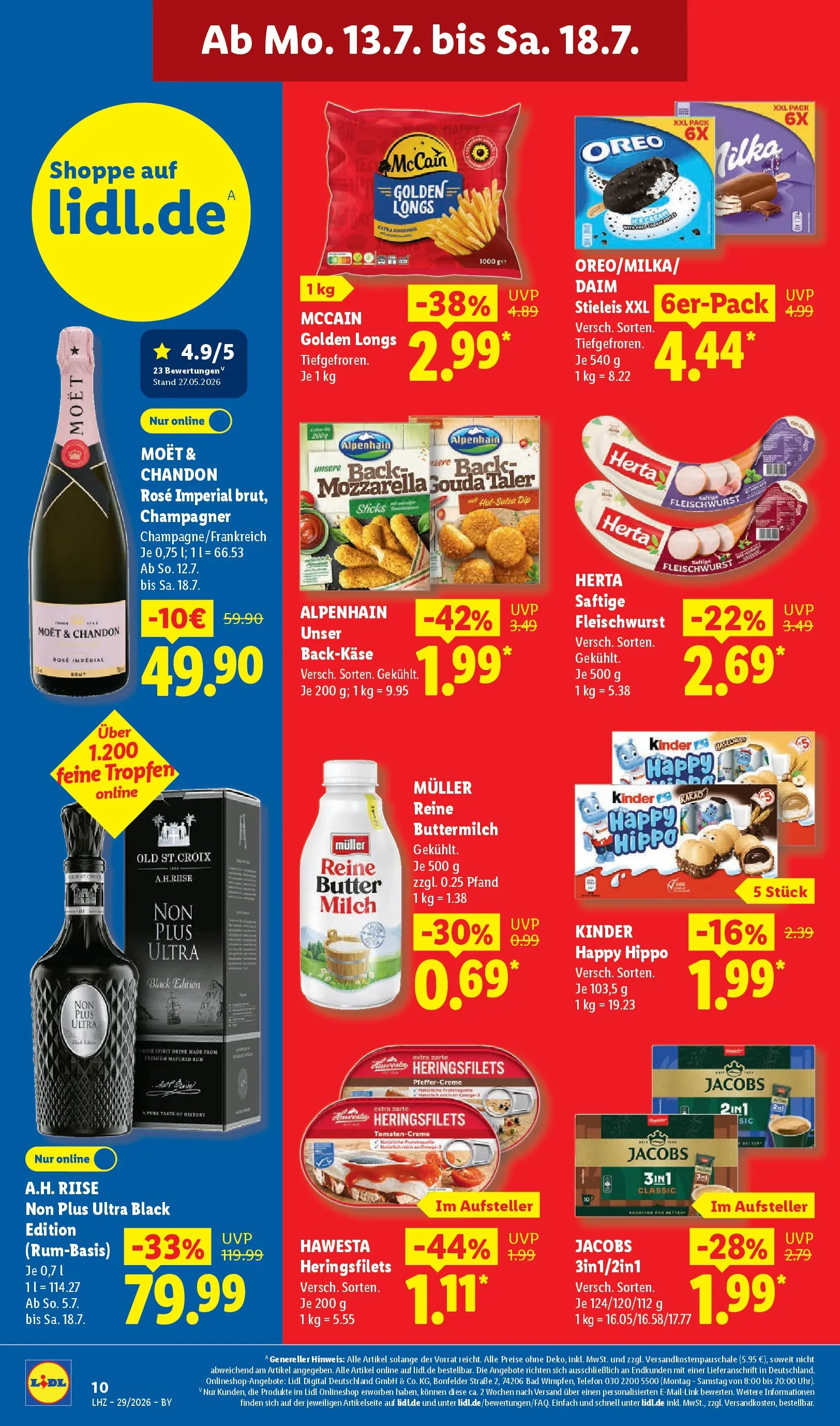 Lidl Prospekt Hof-innenstadt (ab 13.07.2026) ยป Angebote online | Seite: 20 | Produkte: Mozzarella, Bad, McCain, Telefon Lidl Prospekt Hof-innenstadt (ab 13.07.2026) zum Blรคttern ยป Angebote | Seite: 20 | Produkte: Mozzarella, Bad, McCain, Telefon