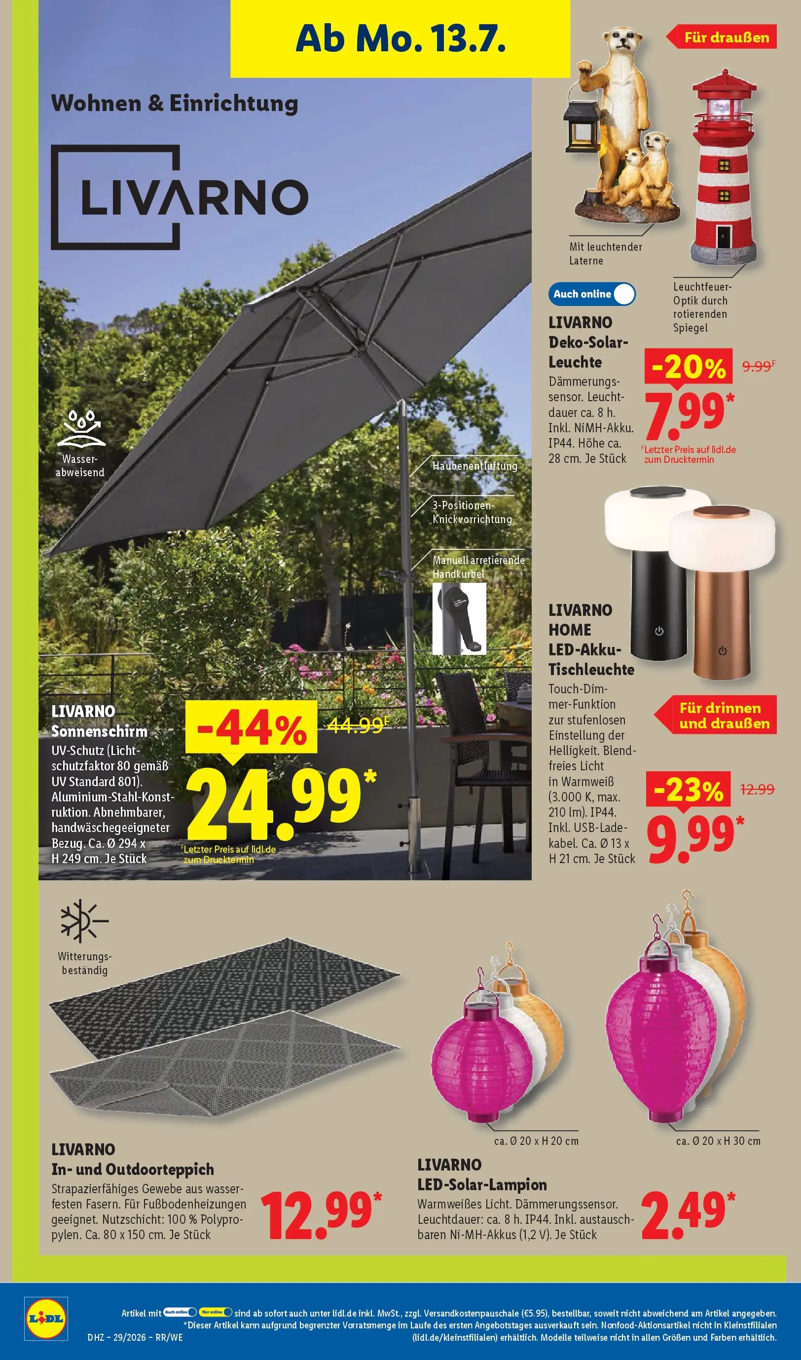 Lidl Prospekt Künzell (ab 12.07.2026) » Angebote online | Seite: 38 | Produkte: Spiegel, Wasser, Sonnenschirm Lidl Prospekt Künzell (ab 12.07.2026) zum Blättern » Angebote | Seite: 38 | Produkte: Spiegel, Wasser, Sonnenschirm