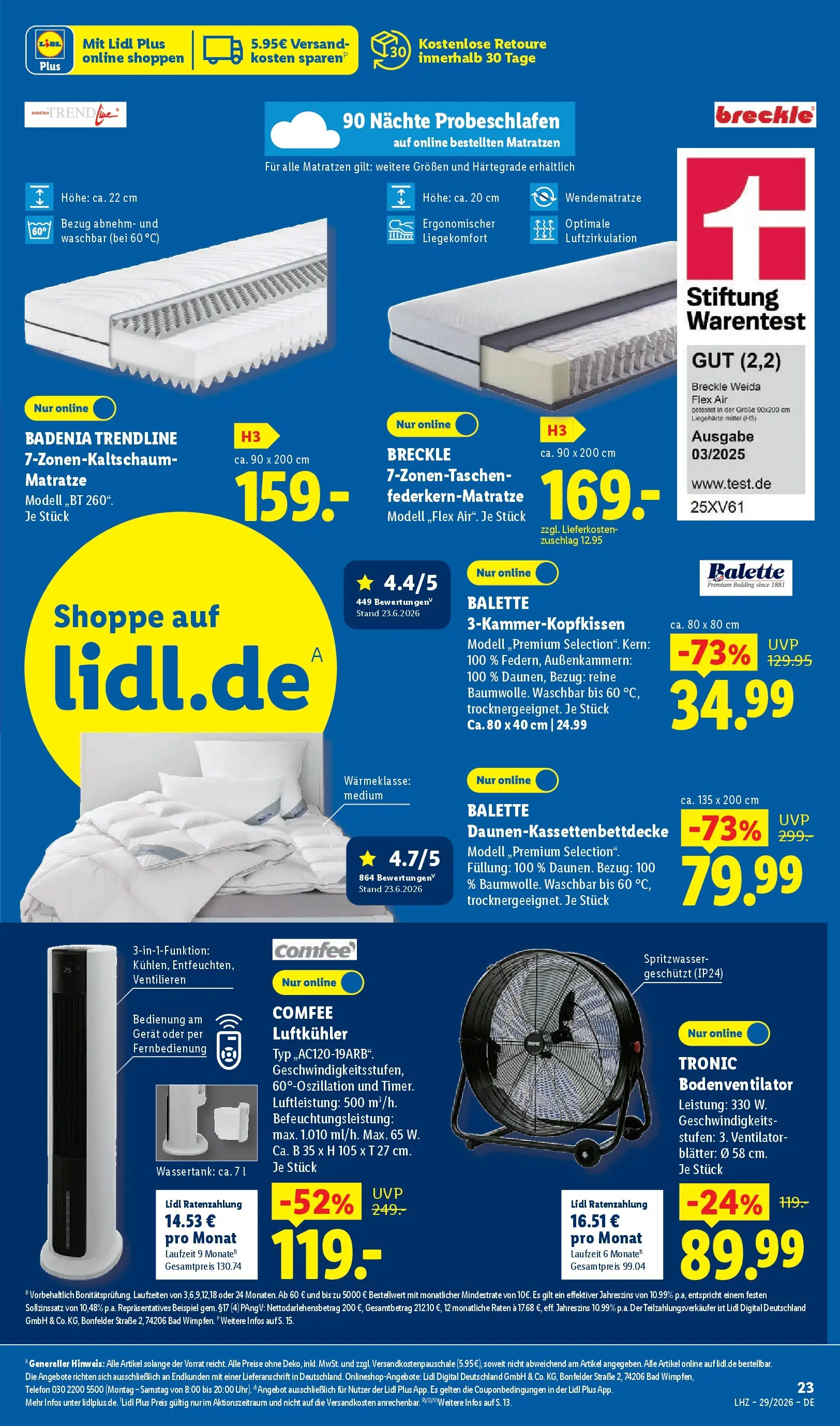 Lidl Prospekt Künzell (ab 12.07.2026) » Angebote online | Seite: 43 | Produkte: Ventilator, Matratze, Bad, Telefon Lidl Prospekt Künzell (ab 12.07.2026) zum Blättern » Angebote | Seite: 43 | Produkte: Ventilator, Matratze, Bad, Telefon