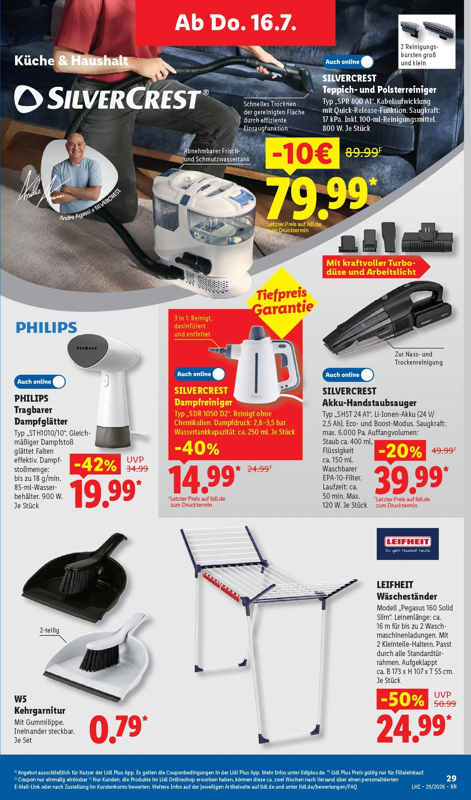 Lidl Prospekt Zülpich (ab 12.07.2026) zum Blättern » Angebote | Seite: 53 | Produkte: Philips, Teppich, Küche, Waschestander