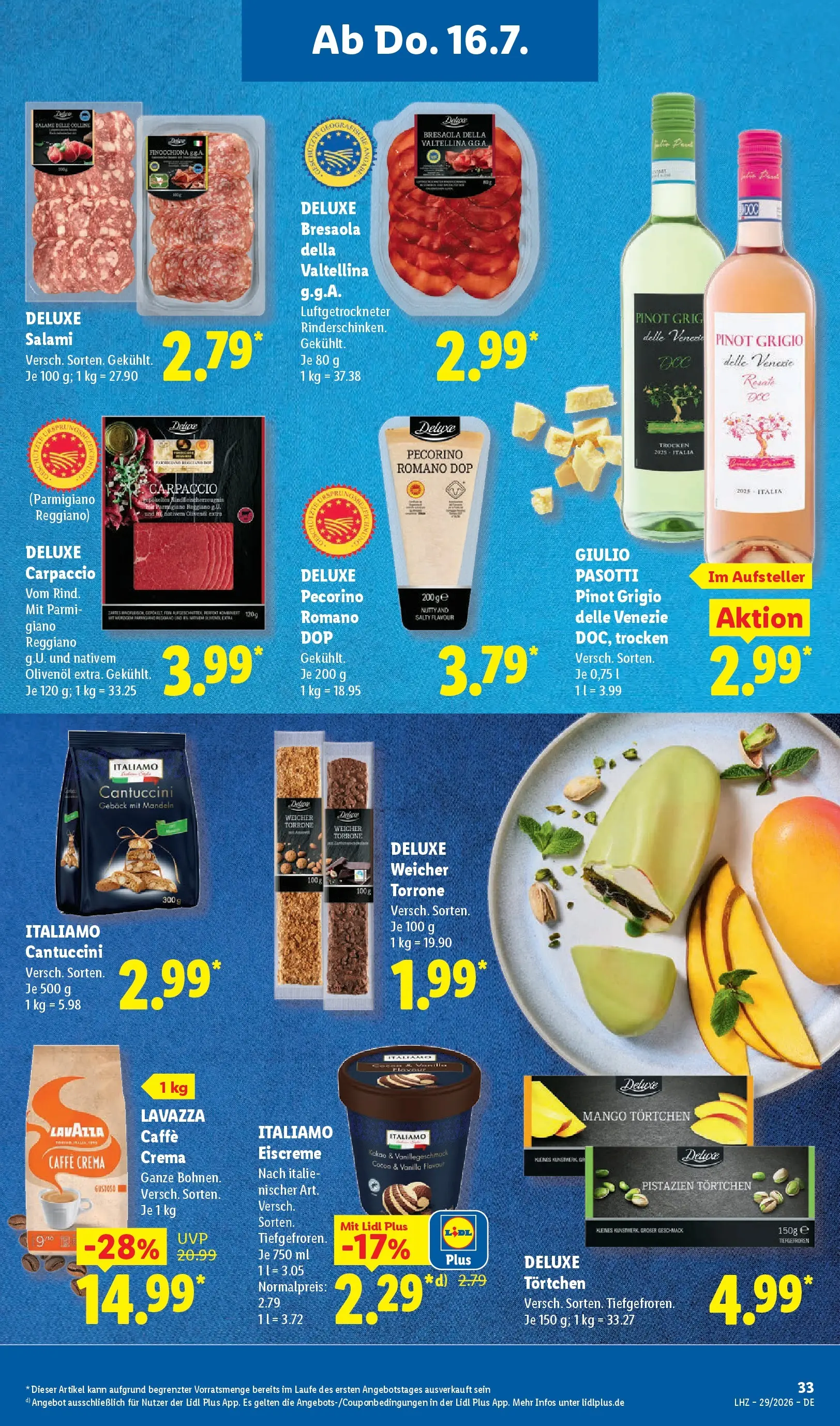 Lidl Prospekt Künzell (ab 12.07.2026) » Angebote online | Seite: 57 | Produkte: Lavazza, Eiscreme, Mango, Salami Lidl Prospekt Künzell (ab 12.07.2026) zum Blättern » Angebote | Seite: 57 | Produkte: Lavazza, Eiscreme, Mango, Salami