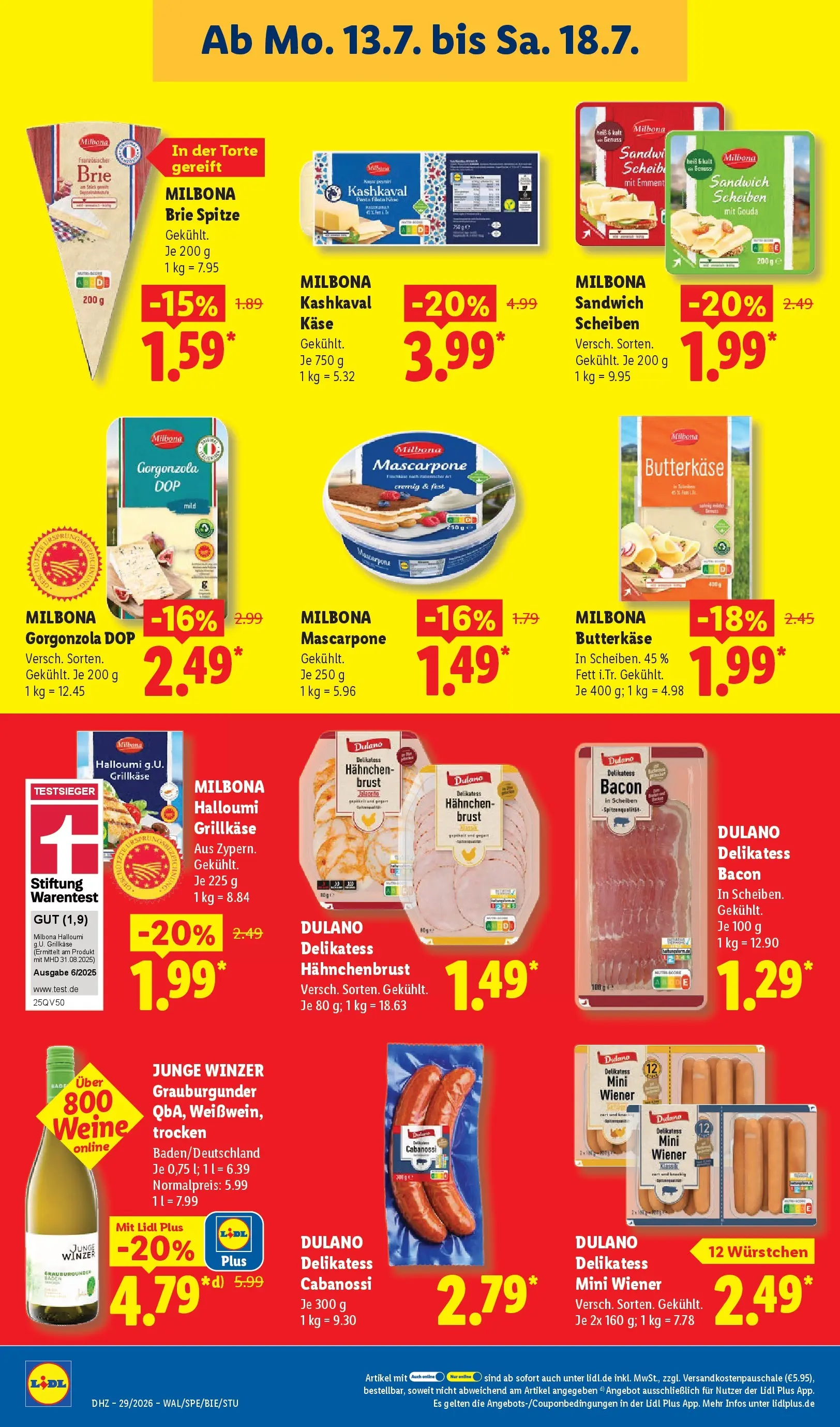 Lidl Prospekt Mühlacker (ab 12.07.2026) » Angebote online | Seite: 16 | Produkte: Hahnchen, Mascarpone, Gouda, Pasta Lidl Prospekt Mühlacker (ab 12.07.2026) zum Blättern » Angebote | Seite: 16 | Produkte: Hahnchen, Mascarpone, Gouda, Pasta