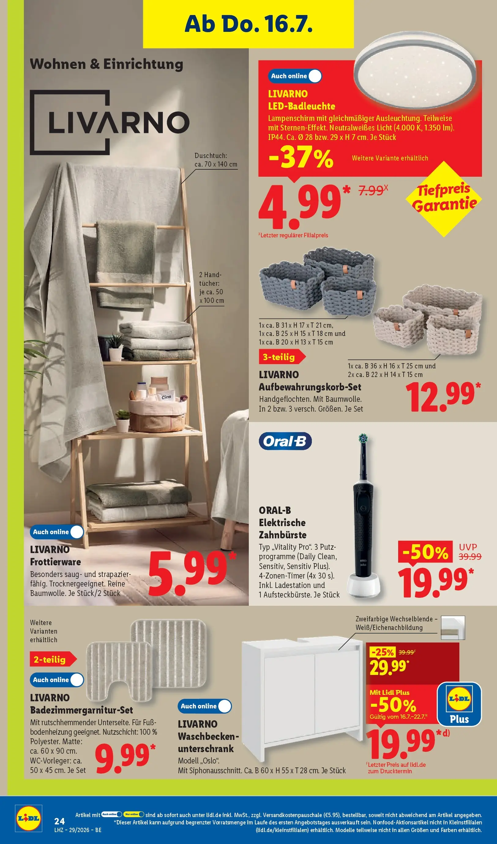 Lidl Prospekt Mahlow (ab 13.07.2026) ยป Angebote online | Seite: 46 | Produkte: Elektrische zahnbรผrste, Waschbecken, Unterschrank, Zahnbรผrste Lidl Prospekt Mahlow (ab 13.07.2026) zum Blรคttern ยป Angebote | Seite: 46 | Produkte: Elektrische zahnbรผrste, Waschbecken, Unterschrank, Zahnbรผrste