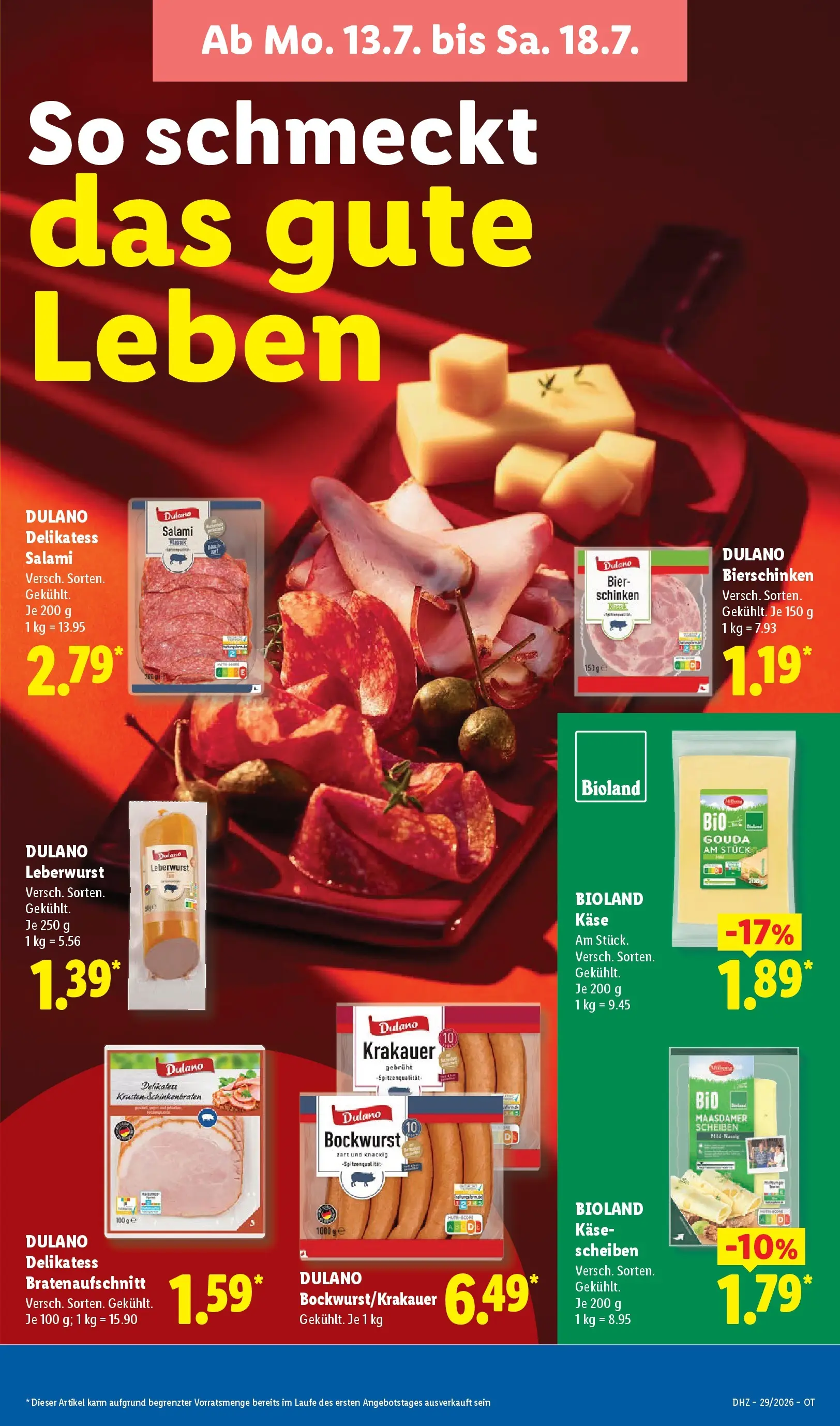 Lidl Prospekt Senftenberg (ab 12.07.2026) ยป Angebote online | Seite: 17 | Produkte: Kรคse, Bier, Gouda, Salami Lidl Prospekt Senftenberg (ab 12.07.2026) zum Blรคttern ยป Angebote | Seite: 17 | Produkte: Kรคse, Bier, Gouda, Salami