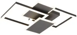 LED-Deckenleuchte Will Schwarz max. 40 Watt Deckenlampe