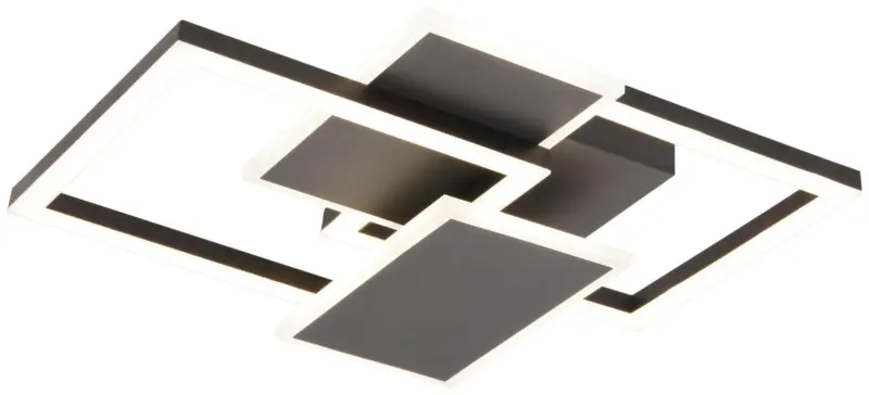 LED-Deckenleuchte Will Schwarz max. 40 Watt Deckenlampe
