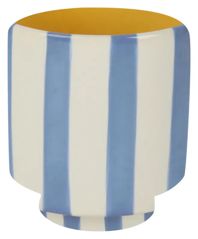 Vase Agi Wei&szlig;/Hellblau/Hellgelb