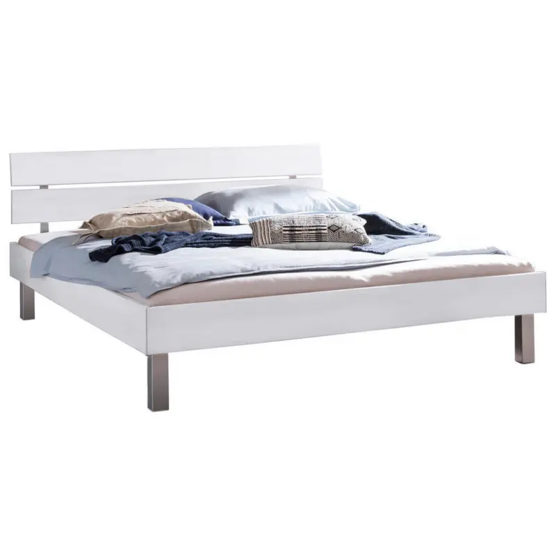 Bett 140/200 cm in Wei&szlig;