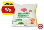 HOFER ZUR&Uuml;CK ZUM URSPRUNG Bio-Bergbauern Mozzarella, 125 g