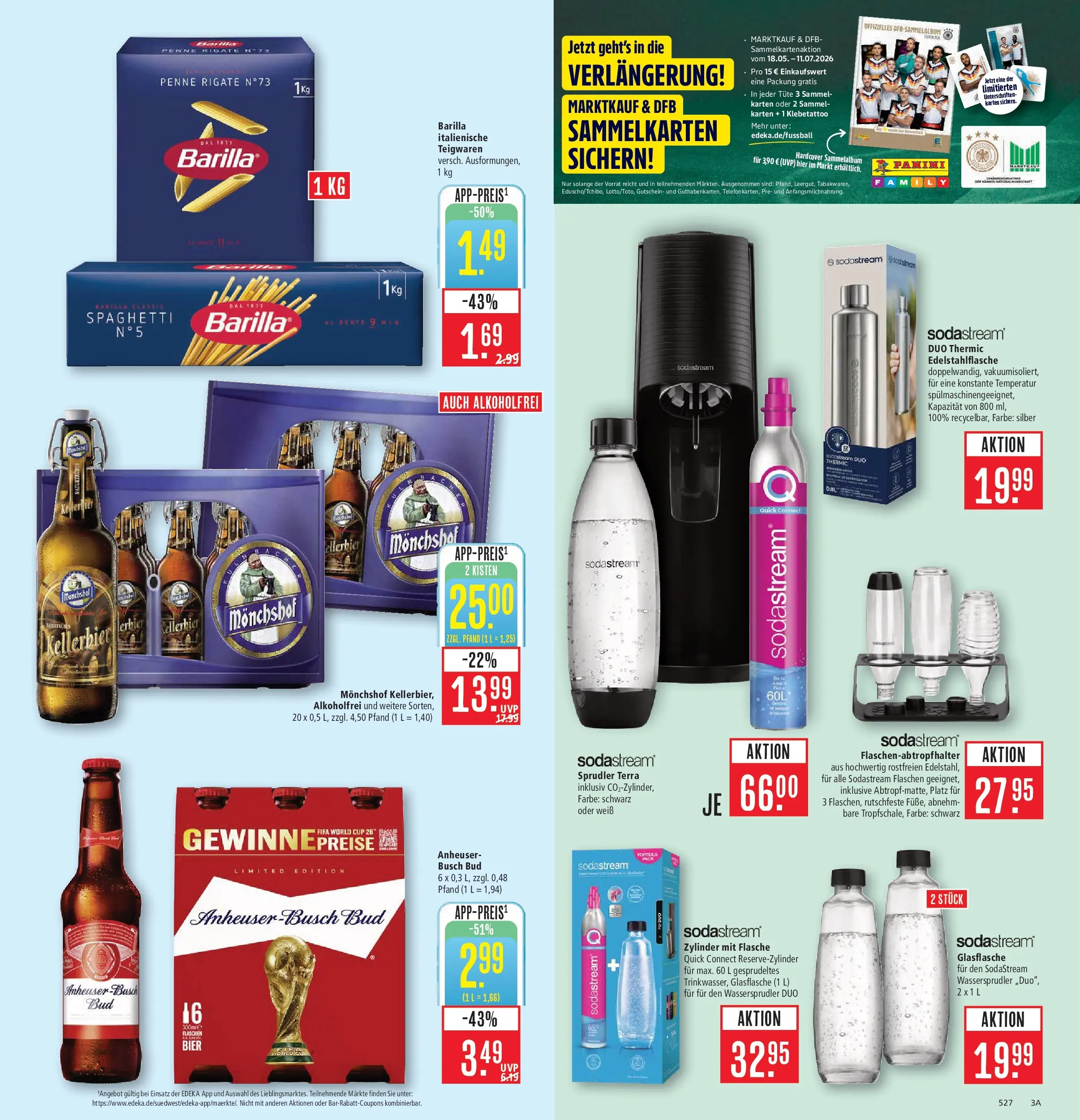 Marktkauf - Marktkauf: Wochenangebote (ab 06.07.2026) » Angebote online | Seite: 3 | Produkte: Monchshof, Barilla, Bier, Sodastream