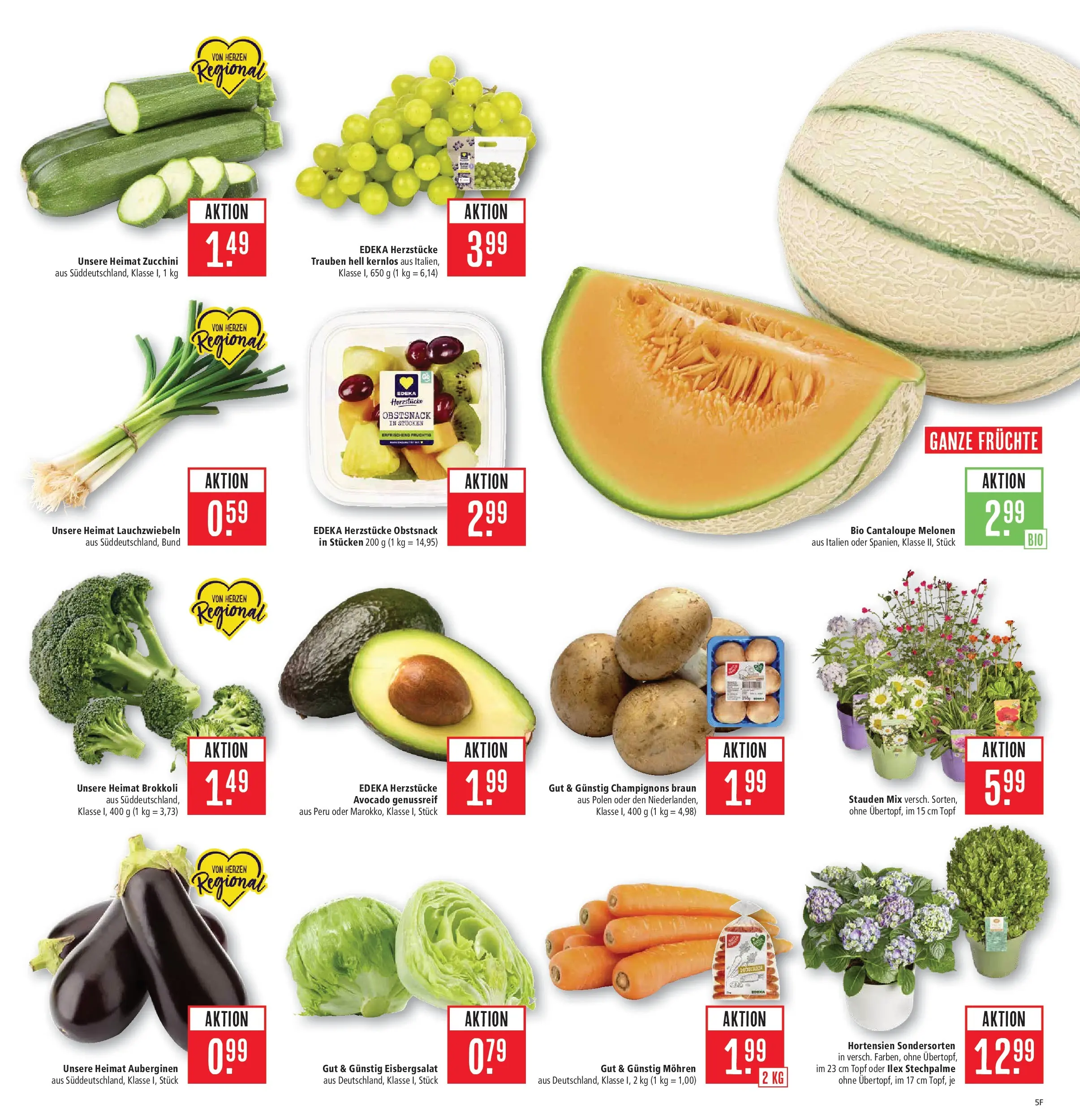 Marktkauf - Marktkauf: Wochenangebote (ab 06.07.2026) » Angebote online | Seite: 5 | Produkte: Trauben, Avocado, Champignons, Zucchini