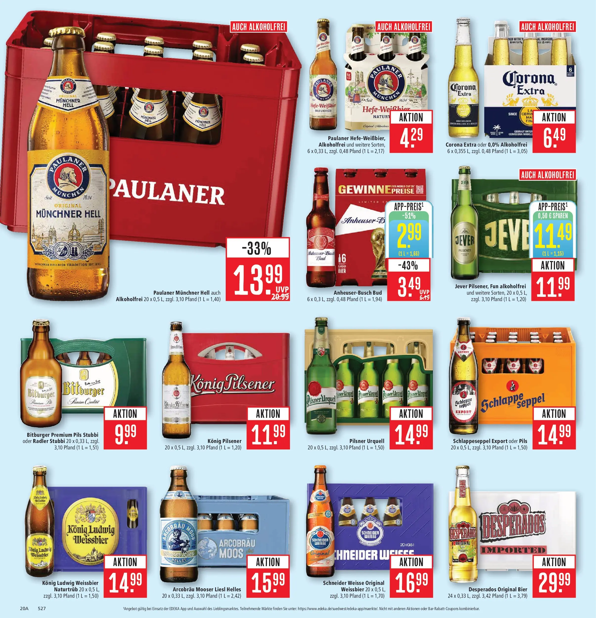 Marktkauf - Marktkauf: Wochenangebote (ab 06.07.2026) » Angebote online | Seite: 26 | Produkte: Bitburger, Konig pilsener, Weißbier, Desperados