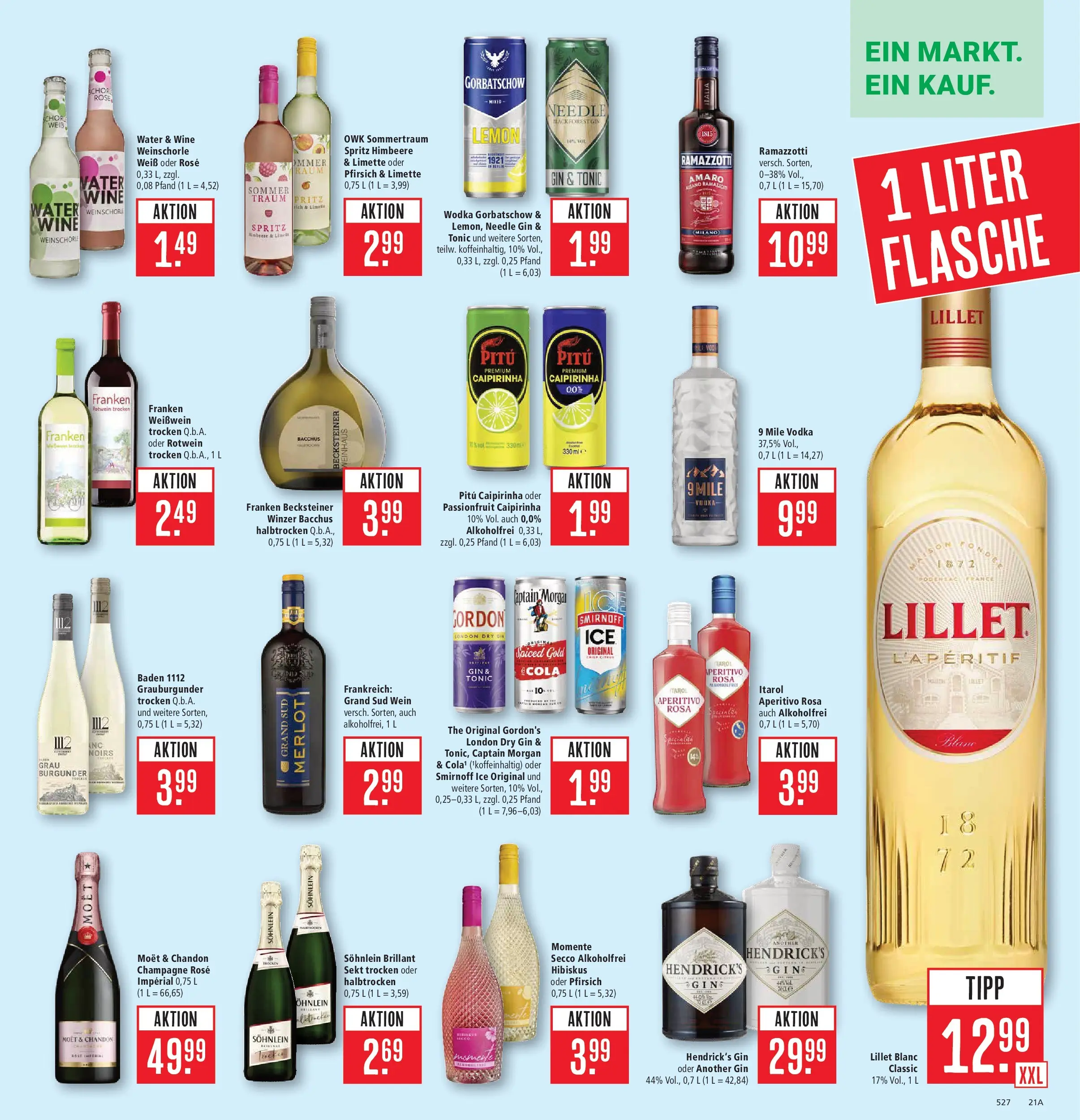Marktkauf - Marktkauf: Wochenangebote (ab 06.07.2026) » Angebote online | Seite: 27 | Produkte: Lillet, Wodka gorbatschow, Wein, Vodka