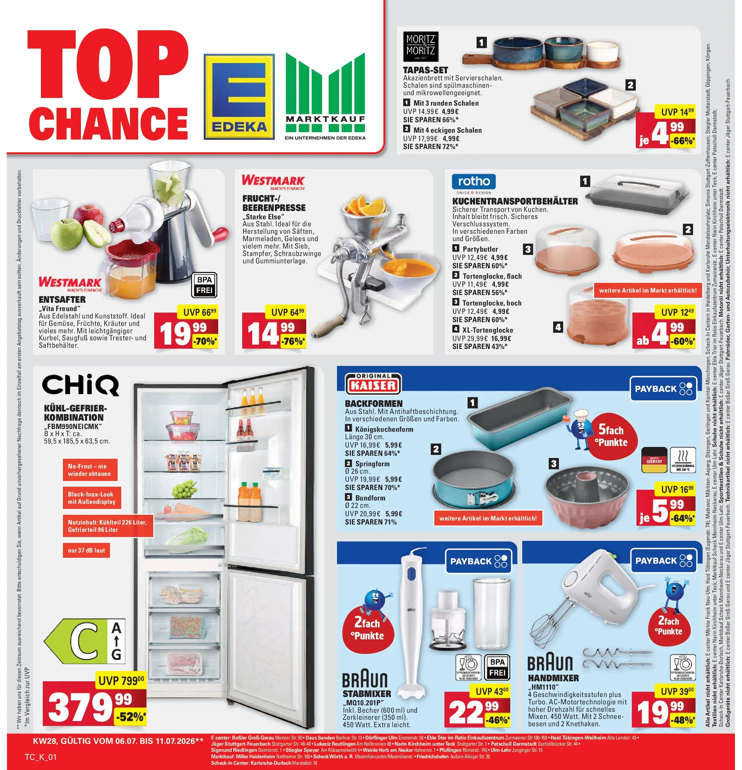 Marktkauf - Marktkauf: Wochenangebote (ab 06.07.2026) » Angebote online | Seite: 31 | Produkte: Berliner, Entsafter, Handmixer, Stabmixer