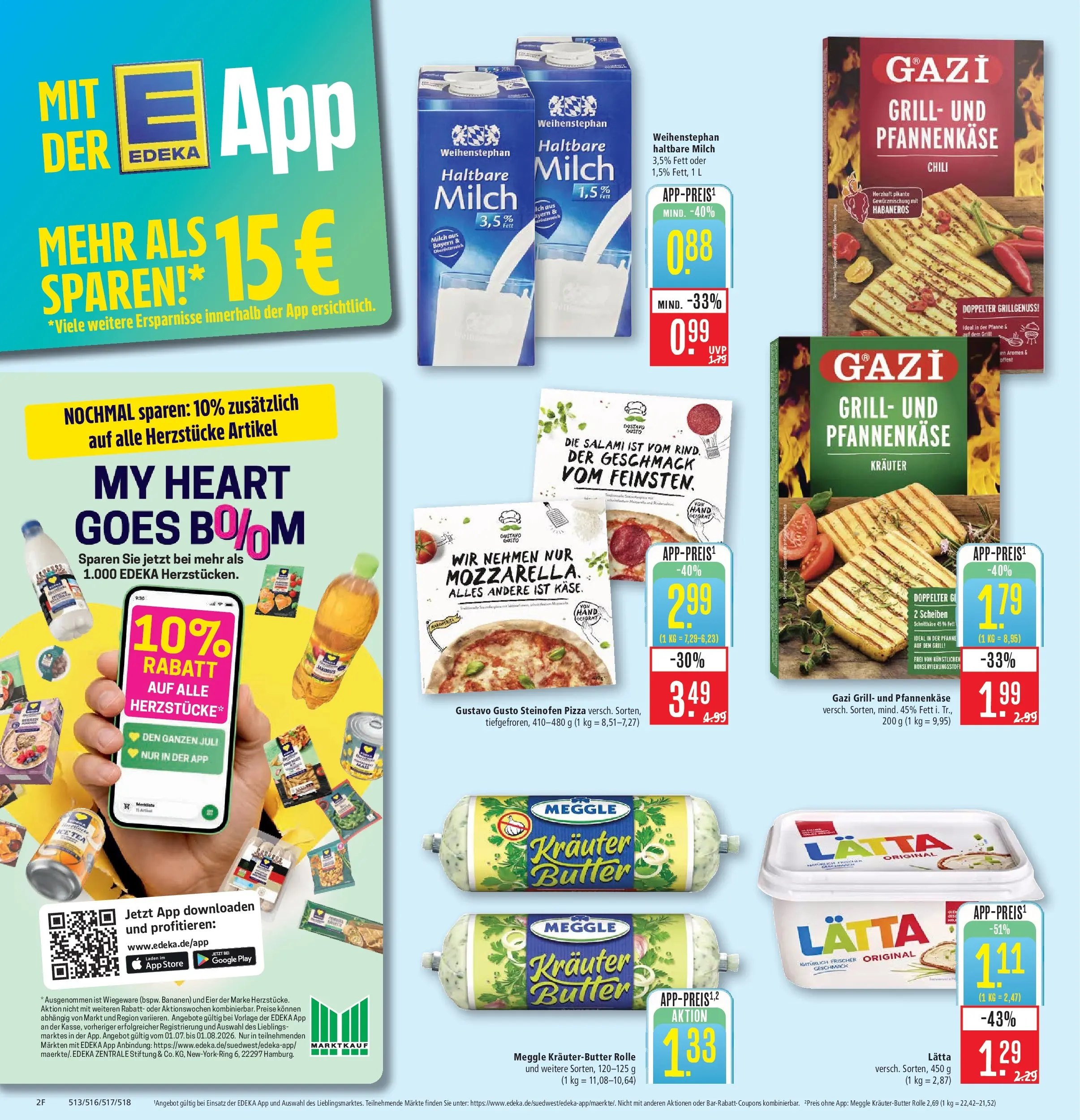 Marktkauf Prospekt Kirchheim (ab 05.07.2026) » Angebote online | Seite: 2 | Produkte: Grill, Käse, Bananen, Salami