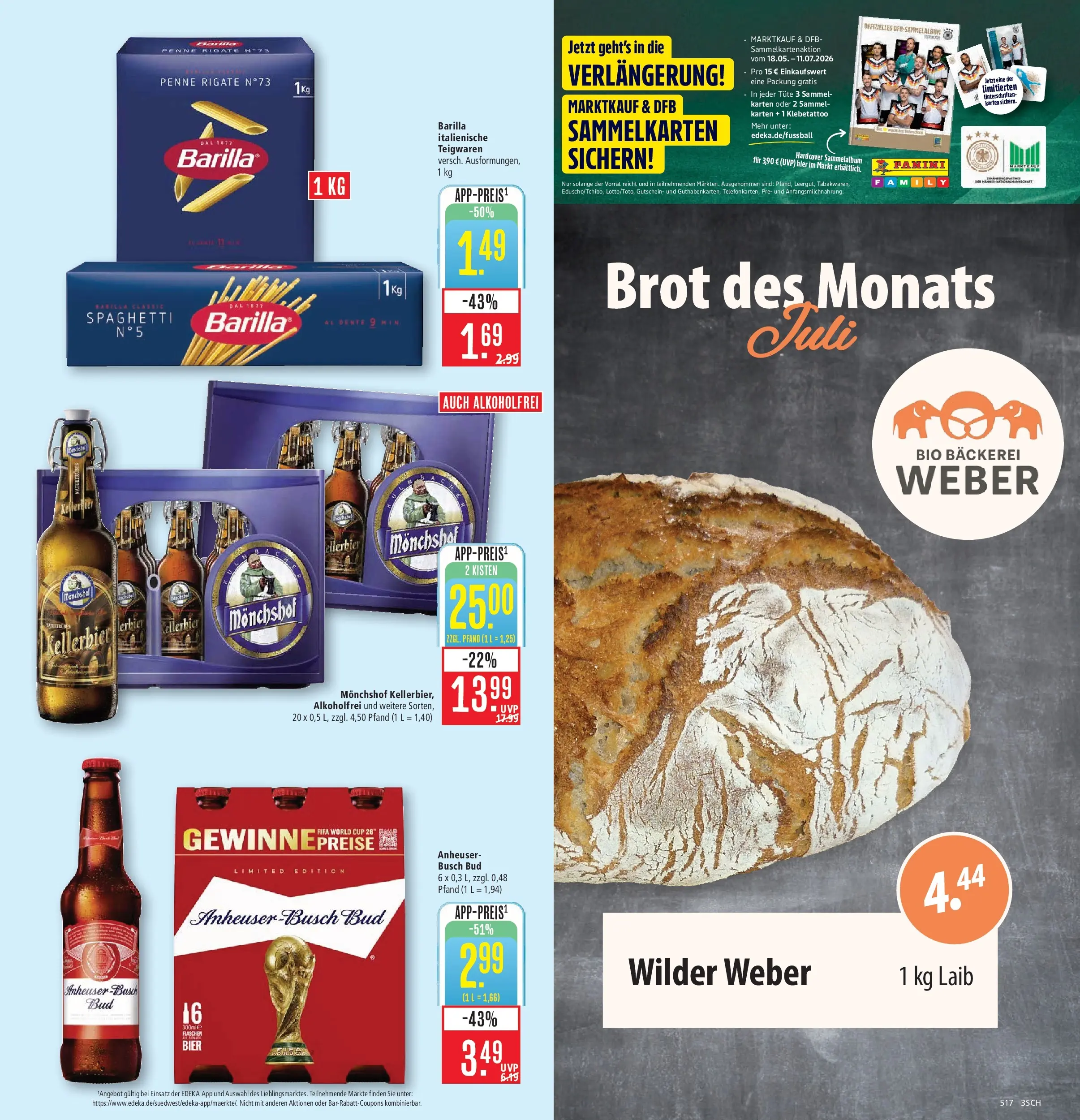 Marktkauf - Marktkauf: Wochenangebote (ab 06.07.2026) » Angebote online | Seite: 3 | Produkte: Monchshof, Bäckerei, Bier, Eduscho