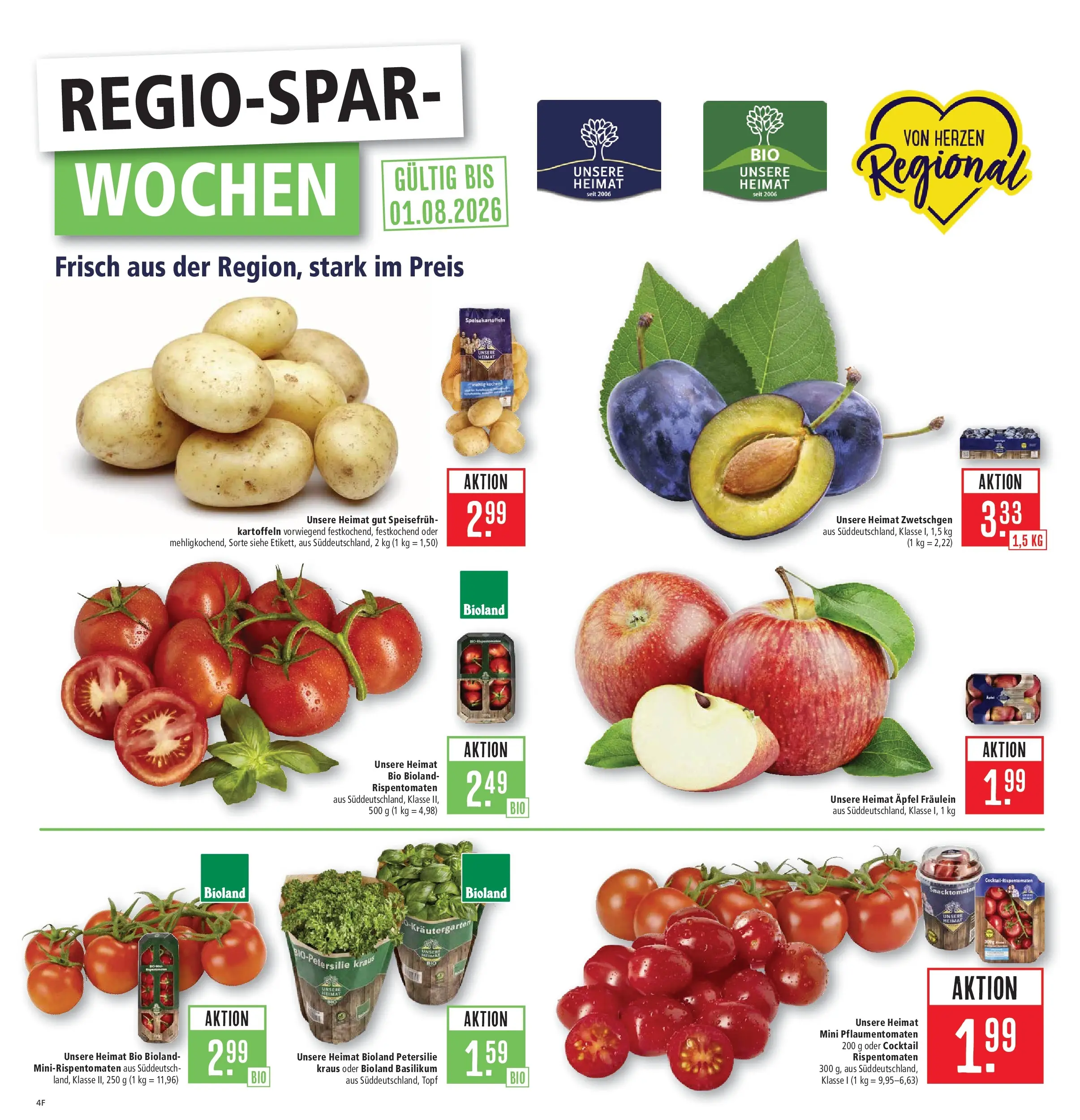 Marktkauf Prospekt Kirchheim (ab 05.07.2026) » Angebote online | Seite: 4 | Produkte: Äpfel, Zwetschgen, Kartoffeln, Petersilie
