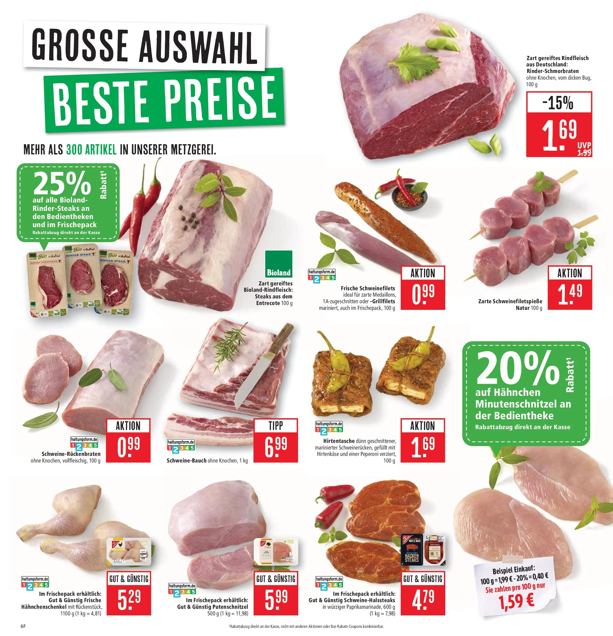Marktkauf Prospekt Kirchheim (ab 05.07.2026) » Angebote online | Seite: 6 | Produkte: Hahnchen, Schweinebauch, Putenschnitzel, Rindfleisch