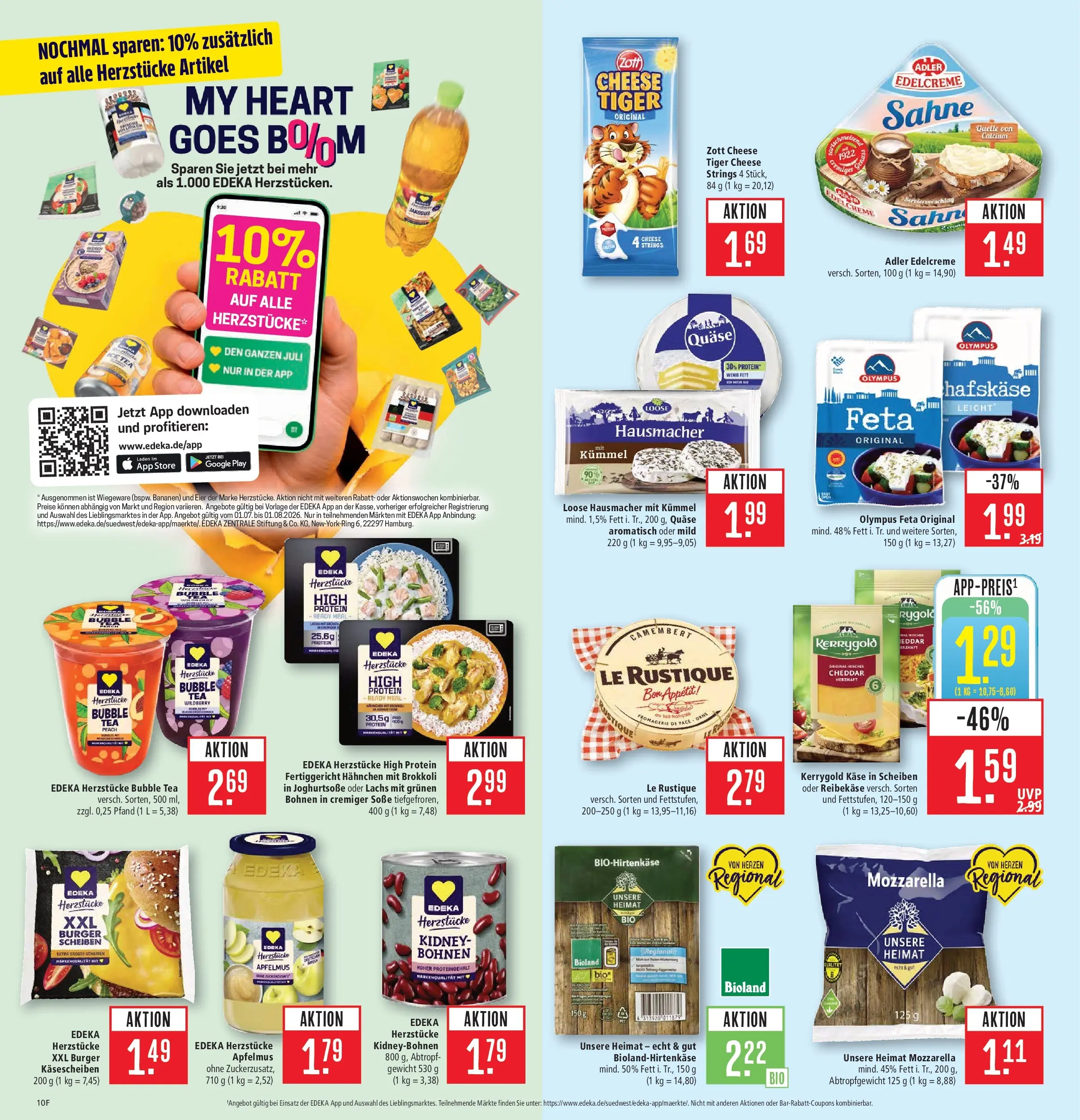 Marktkauf Prospekt Kirchheim (ab 05.07.2026) » Angebote online | Seite: 10 | Produkte: Hahnchen, Mozzarella, Lachs, Reibekase