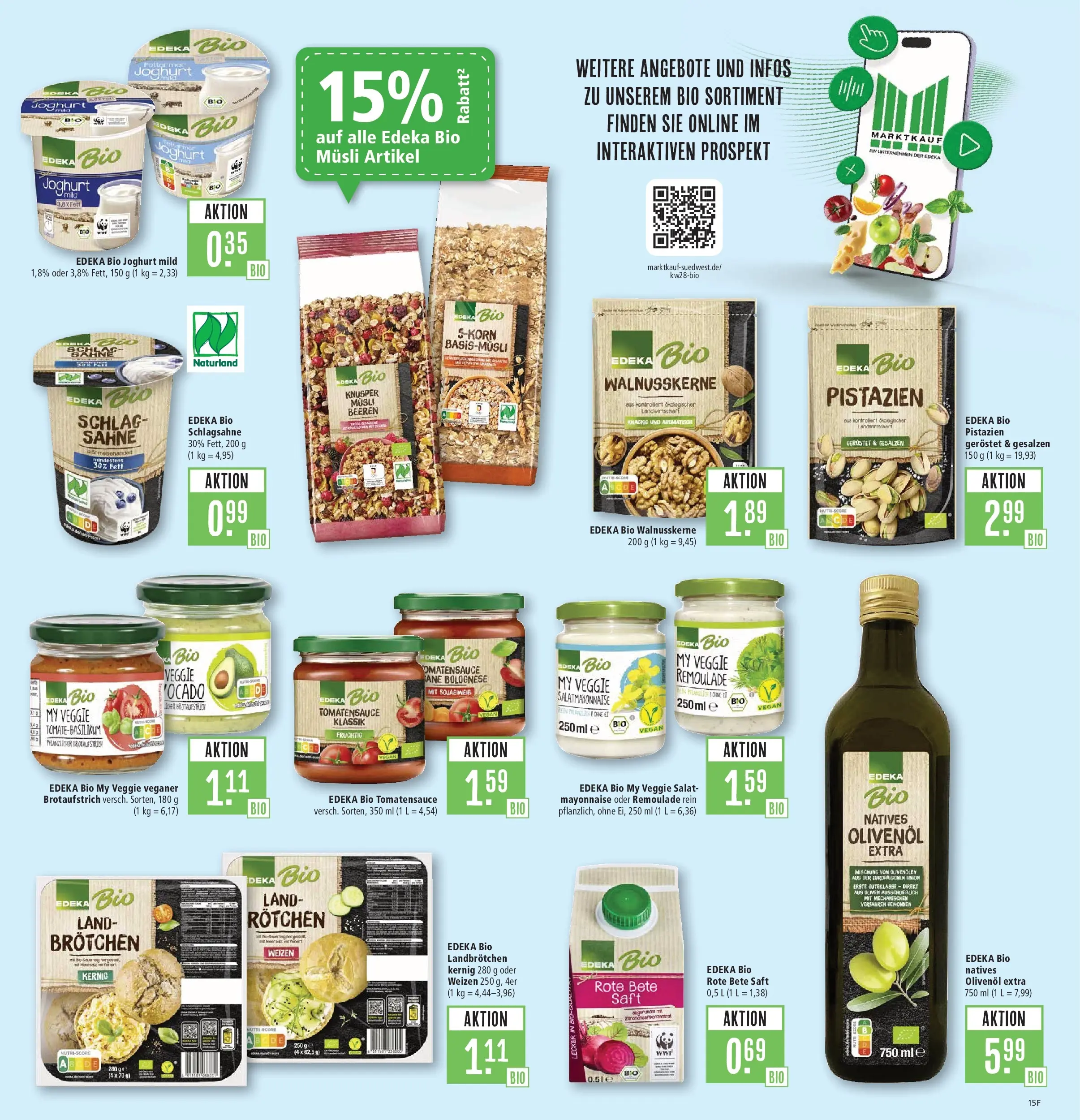 Marktkauf Prospekt Kirchheim (ab 05.07.2026) » Angebote online | Seite: 17 | Produkte: Schlagsahne, Saft, Sahne, Salat
