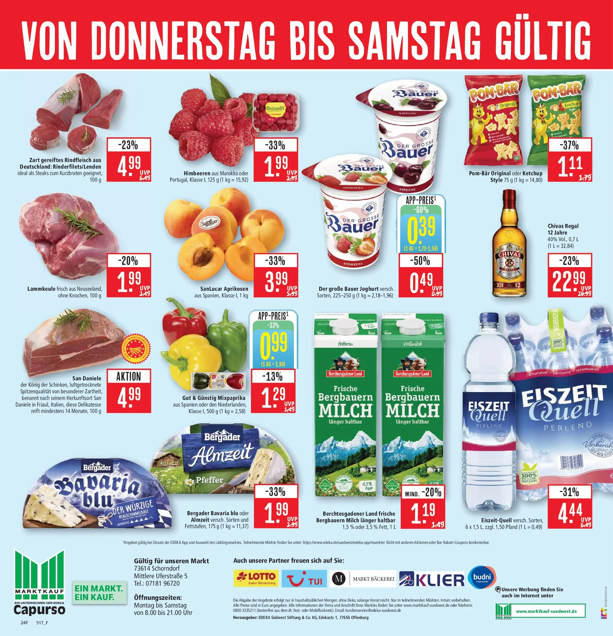 Marktkauf - Marktkauf: Wochenangebote (ab 06.07.2026) » Angebote online | Seite: 30 | Produkte: Joghurt, Regal, Bauer joghurt, Rindfleisch