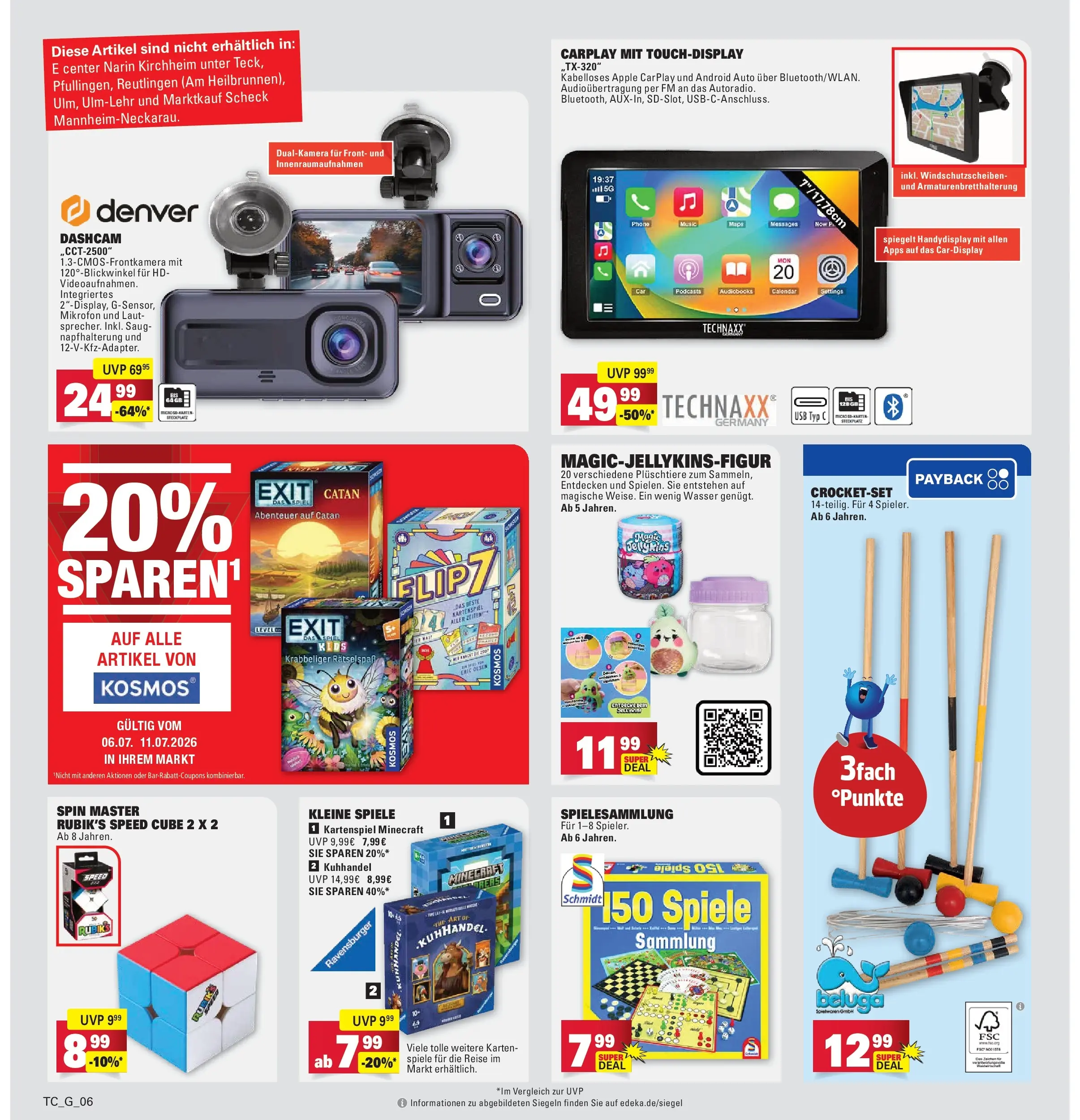 Marktkauf Prospekt Kirchheim (ab 05.07.2026) » Angebote online | Seite: 36 | Produkte: Mikrofon, USB, Apple, Wasser