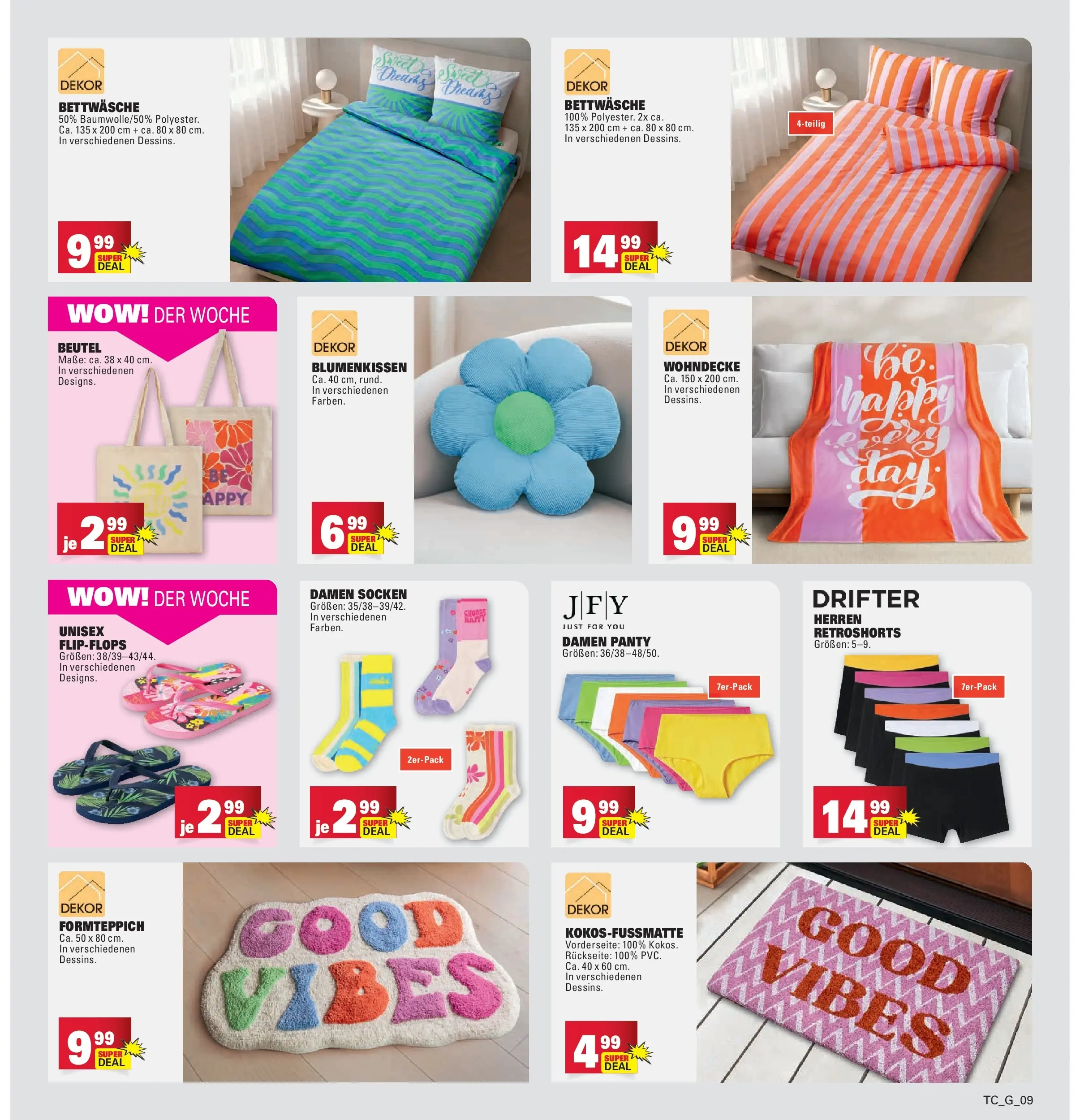 Marktkauf Prospekt Kirchheim (ab 05.07.2026) » Angebote online | Seite: 39 | Produkte: Bettwäsche, Socken