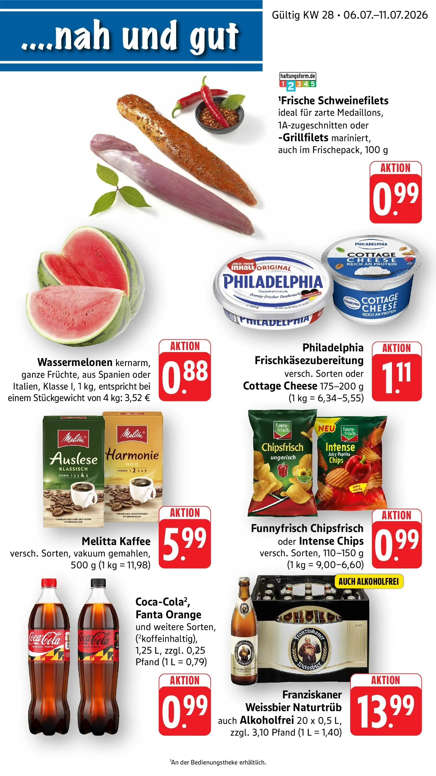 Edeka - EDEKA: Wochenangebote (ab 05.07.2026) » Angebote Online | Seite: 1 | Produkte: Fanta, Kaffee, Weißbier, Chips