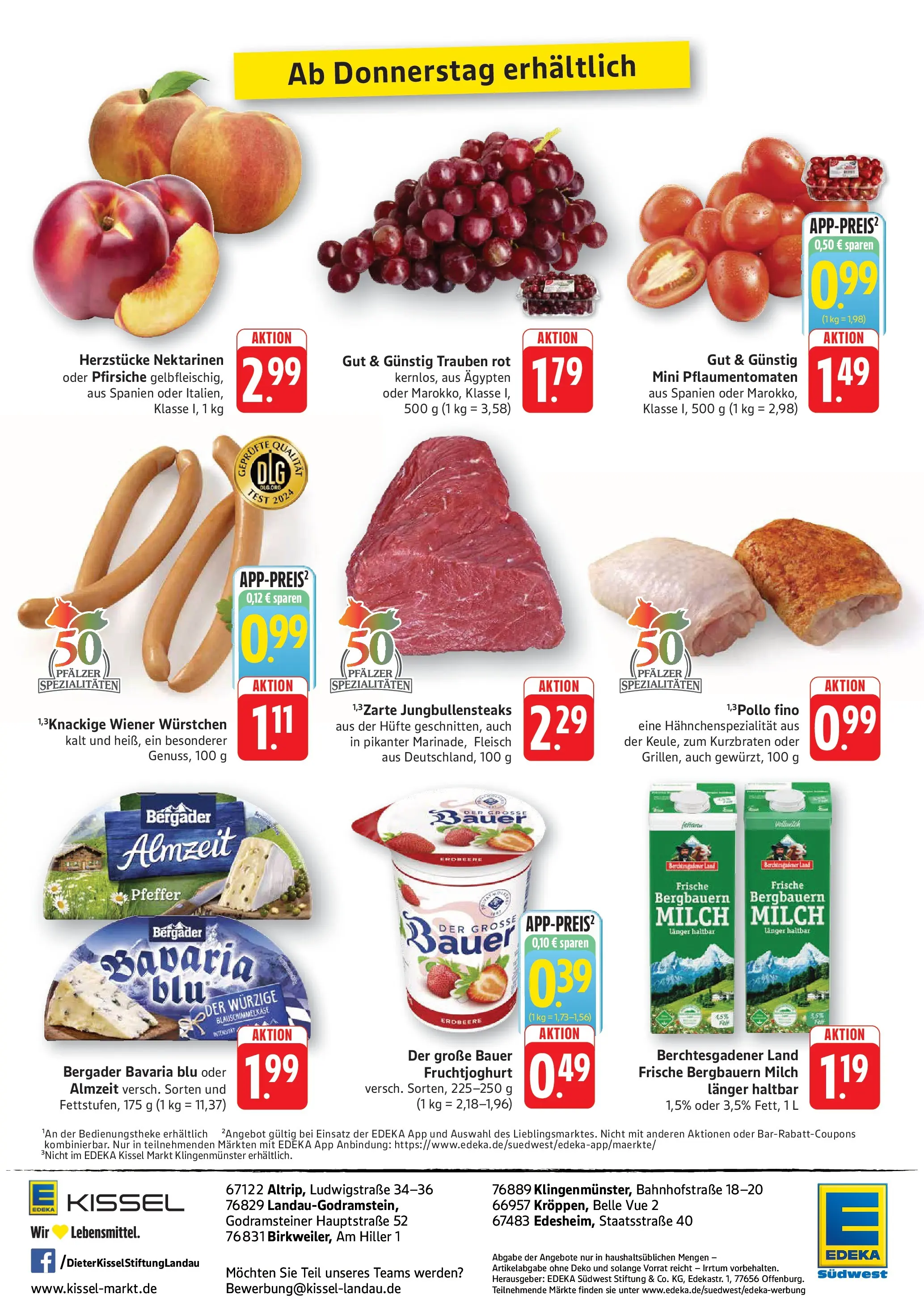 Edeka - EDEKA: Wochenangebote (ab 05.07.2026) » Angebote Online | Seite: 10 | Produkte: Milch, Trauben, Pfeffer, Fleisch