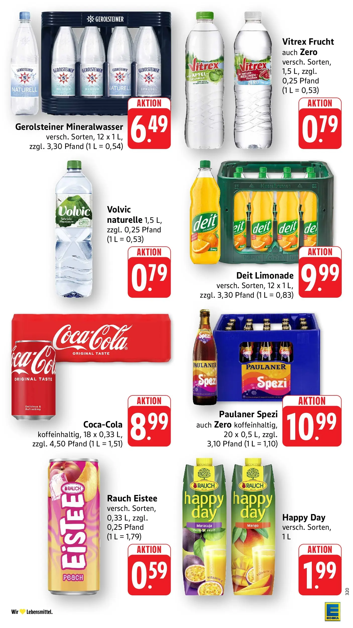 Edeka Prospekt Groß-Gerau (ab 06.07.2026) » Angebote Online | Seite: 28 | Produkte: Limonade, Mineralwasser, Volvic, Gerolsteiner Edeka Prospekt Groß-Gerau (ab 06.07.2026) » Angebote Online | Seite: 28 | Produkte: Limonade, Mineralwasser, Volvic, Gerolsteiner
