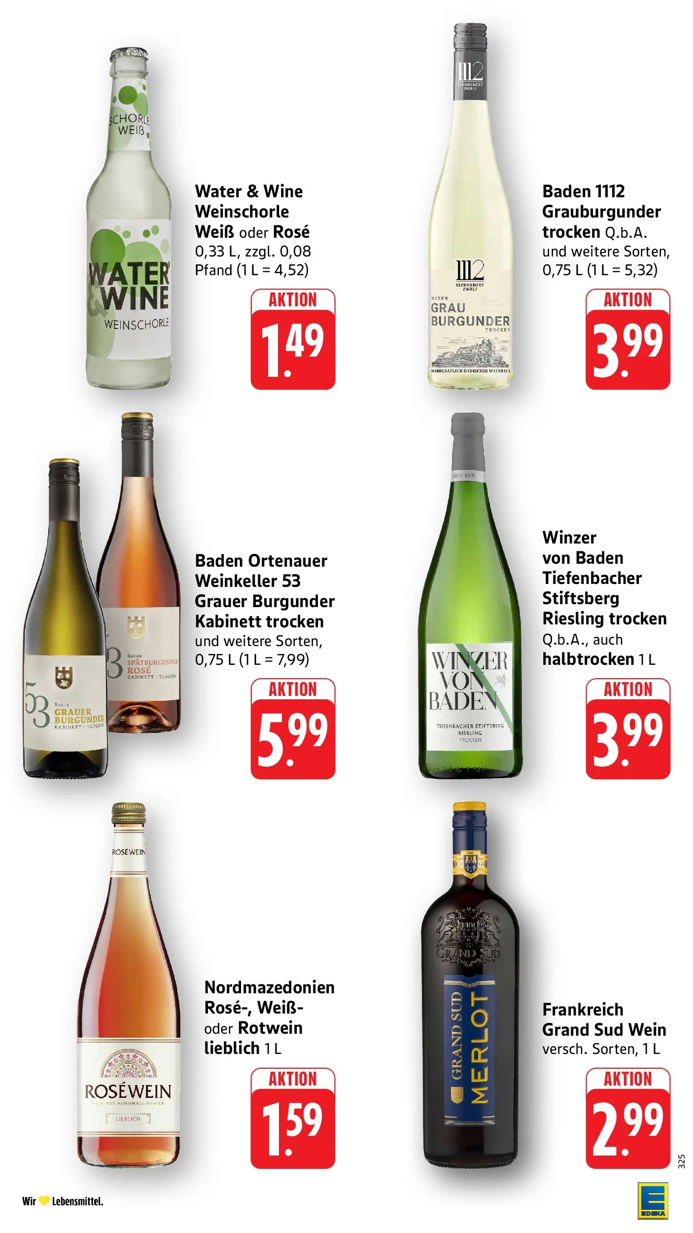 Edeka - EDEKA: Wochenangebote (ab 05.07.2026) » Angebote Online | Seite: 30 | Produkte: Rotwein, Merlot, Weinschorle, Grand sud