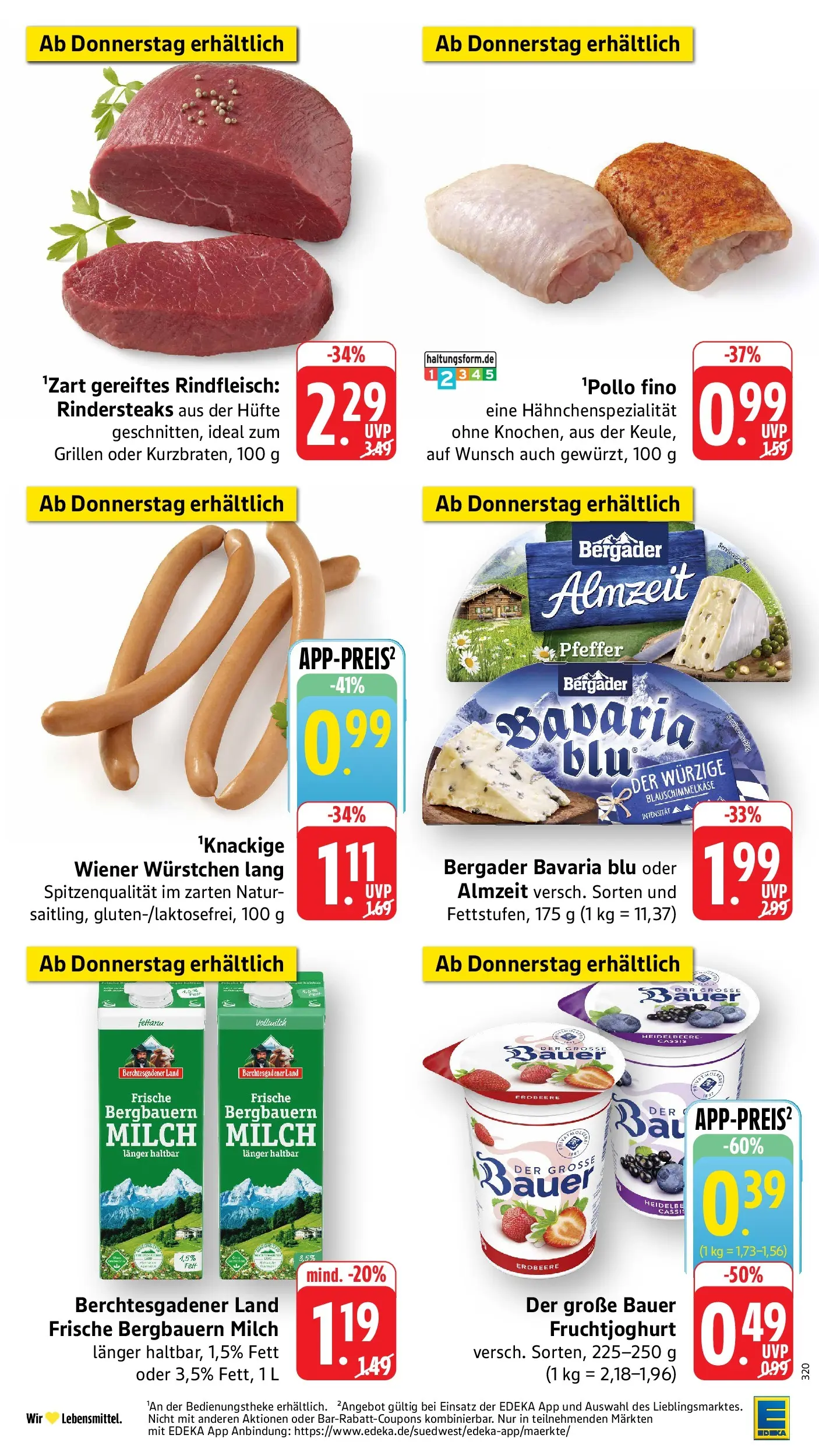 Edeka Prospekt Groß-Gerau (ab 06.07.2026) » Angebote Online | Seite: 41 | Produkte: Wiener wurstchen, Milch, Fruchtjoghurt, Pfeffer Edeka Prospekt Groß-Gerau (ab 06.07.2026) » Angebote Online | Seite: 41 | Produkte: Wiener wurstchen, Milch, Fruchtjoghurt, Pfeffer