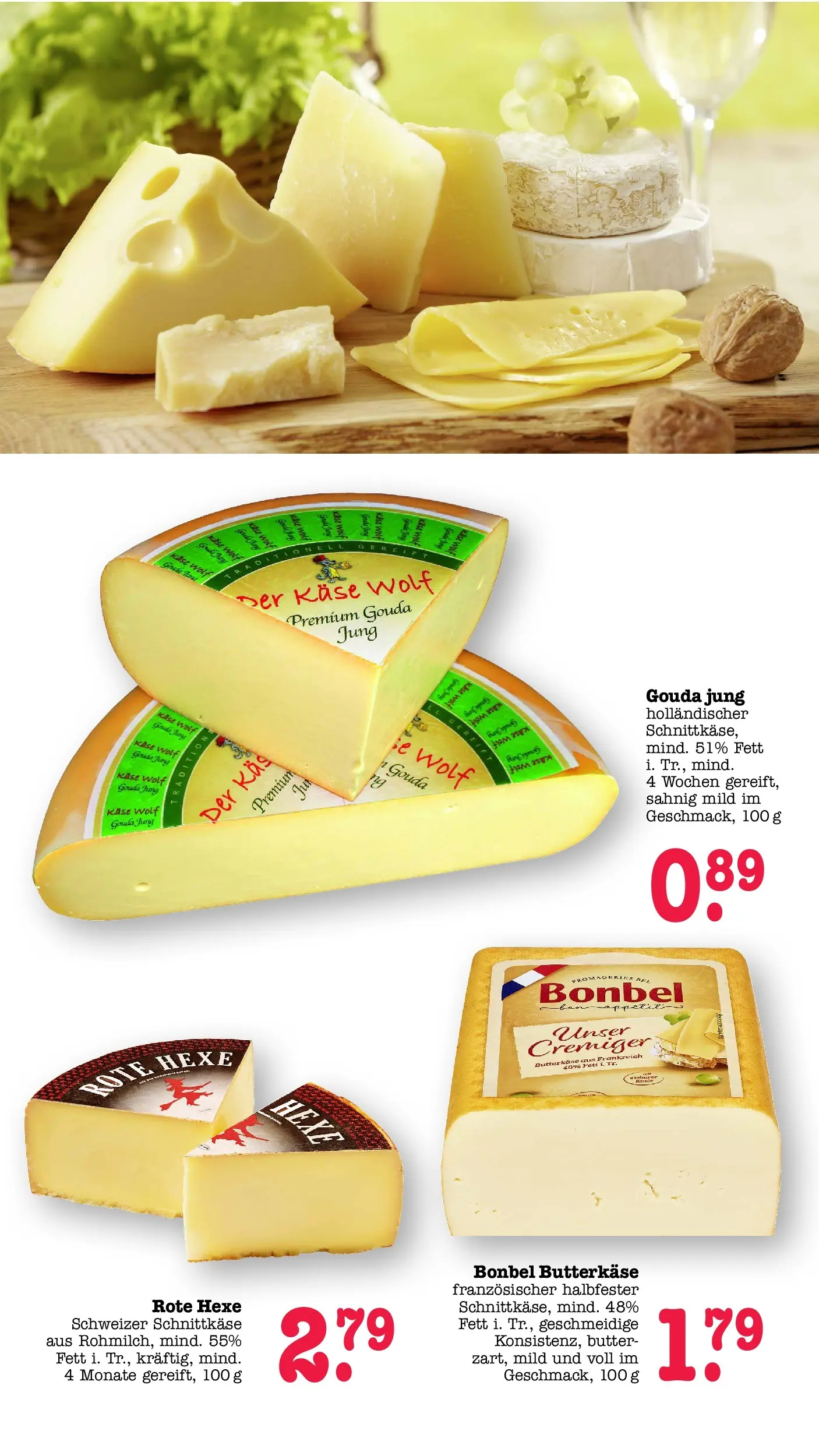 E center Prospekt Achern (ab 05.07.2026) zum Blättern | Seite: 6 | Produkte: Butter, Käse, Gouda